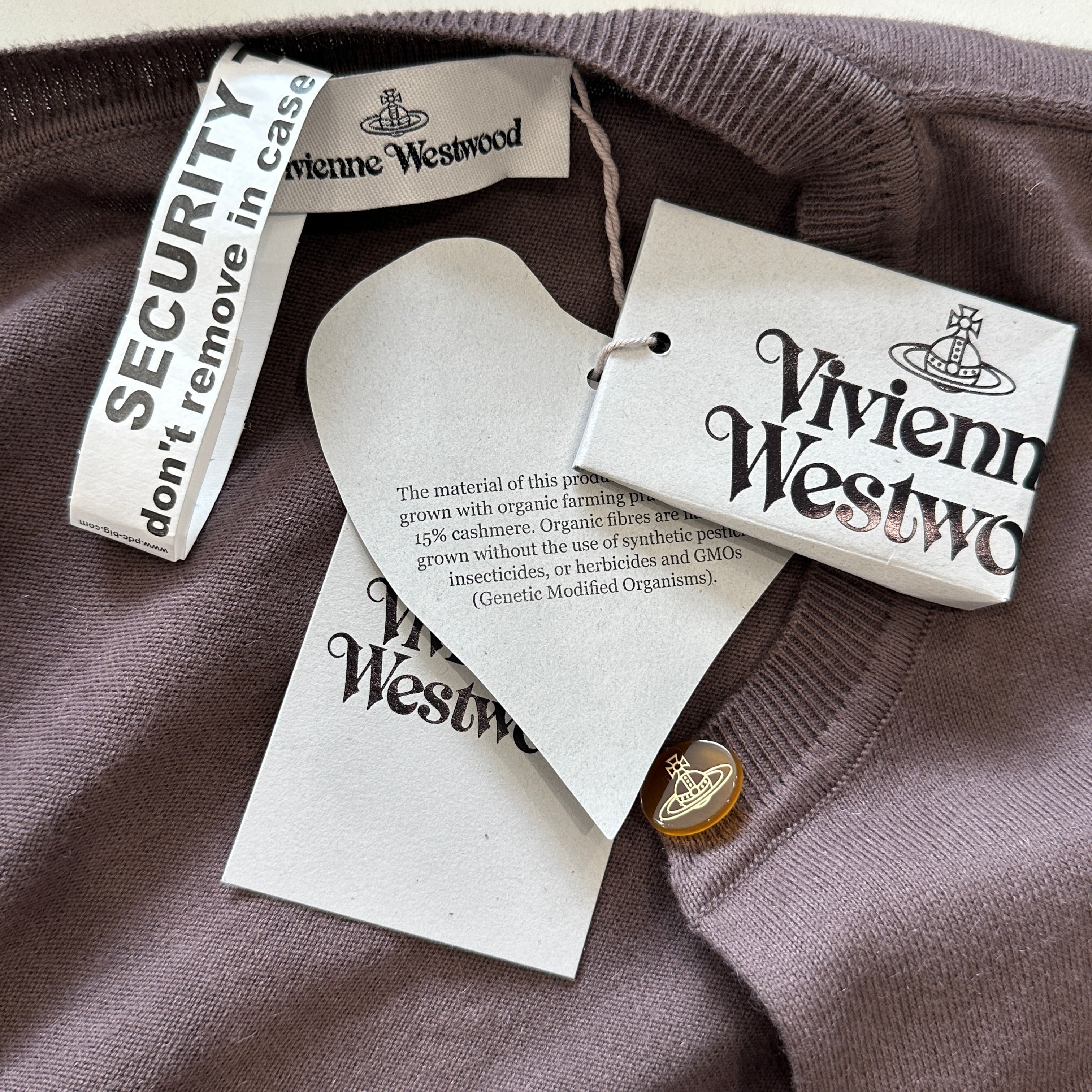 Vivienne Westwood Bea Cardigan in Truffle RRP £330 | Authentic Preloved