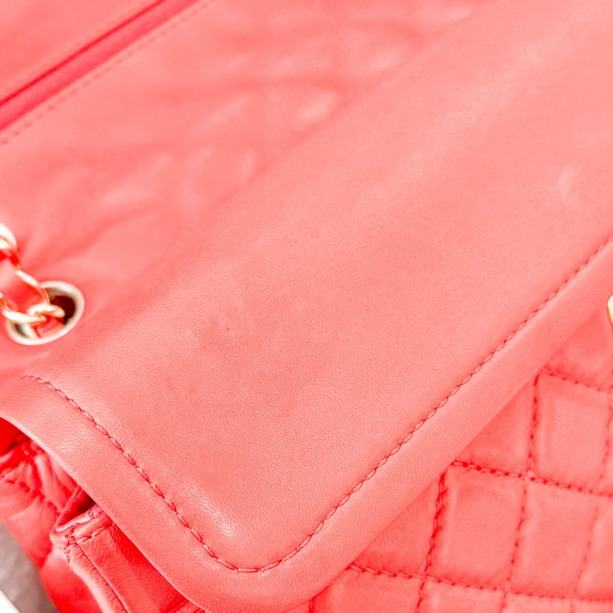 Chanel Classic Medium Flap Bag in Red | Authentic Preloved - Reloved Again