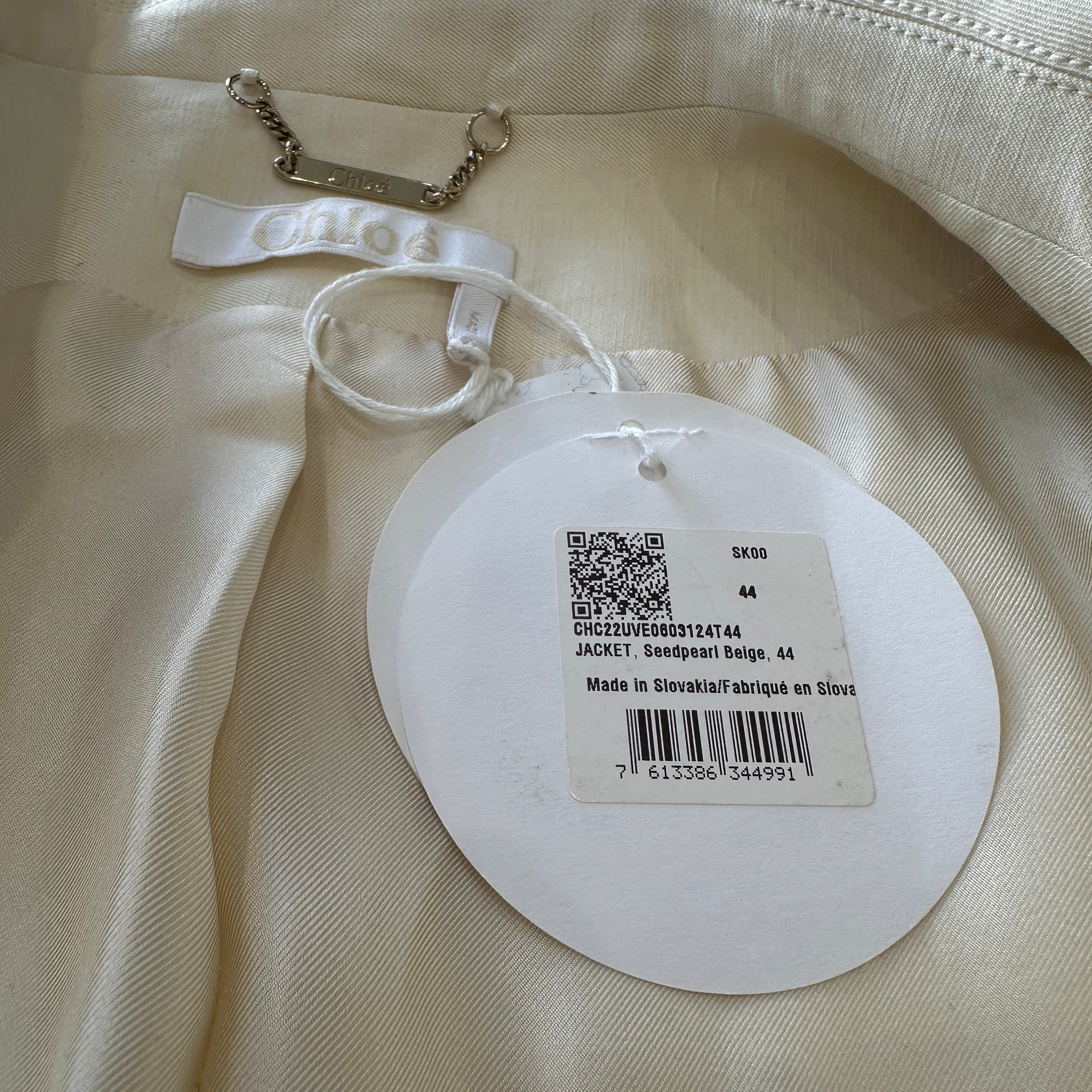 NEW Chloe Cream Blazer RRP £2515 | Authentic Preloved