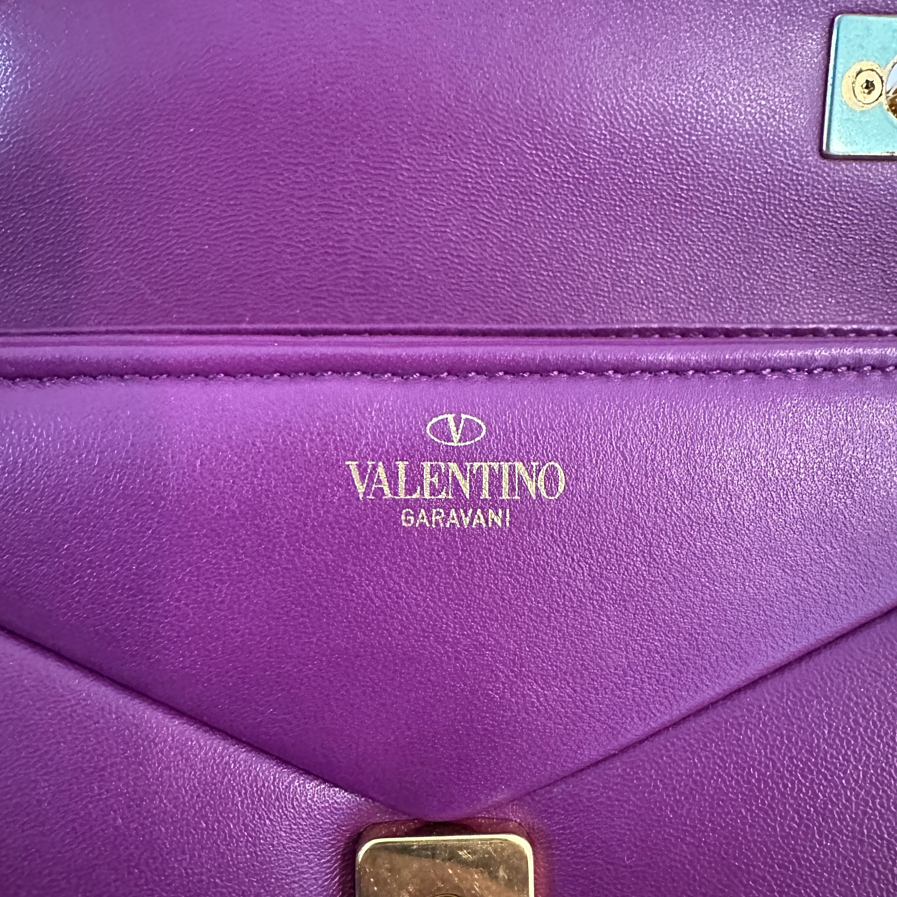 Valentino Purple Rockstud Crossbody Bag RRP £1600 | Authentic Preloved