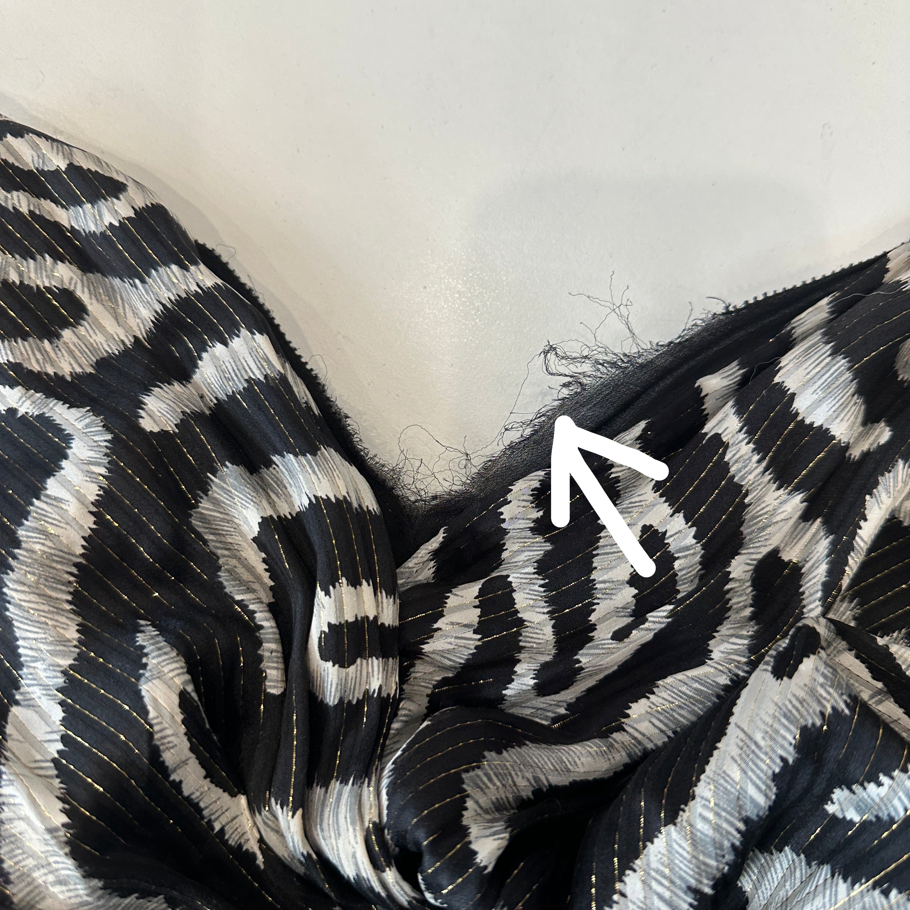 Jenny Packham Evening Gown in Zebra Print RRP £1,650 | Authentic Preloved