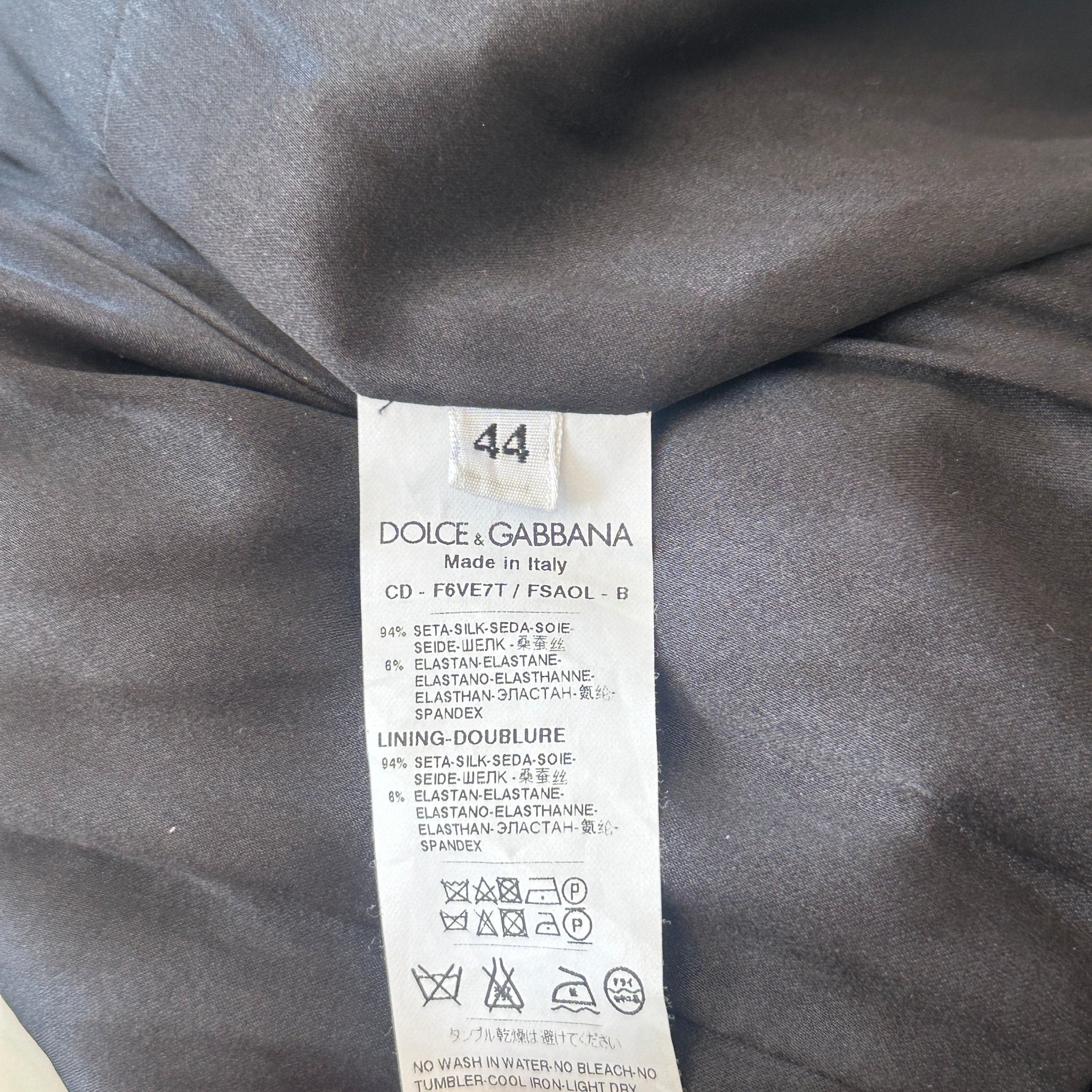 Dolce and Gabbana Lemon Print Silk Dress (RRP £1500) | Authentic Preloved