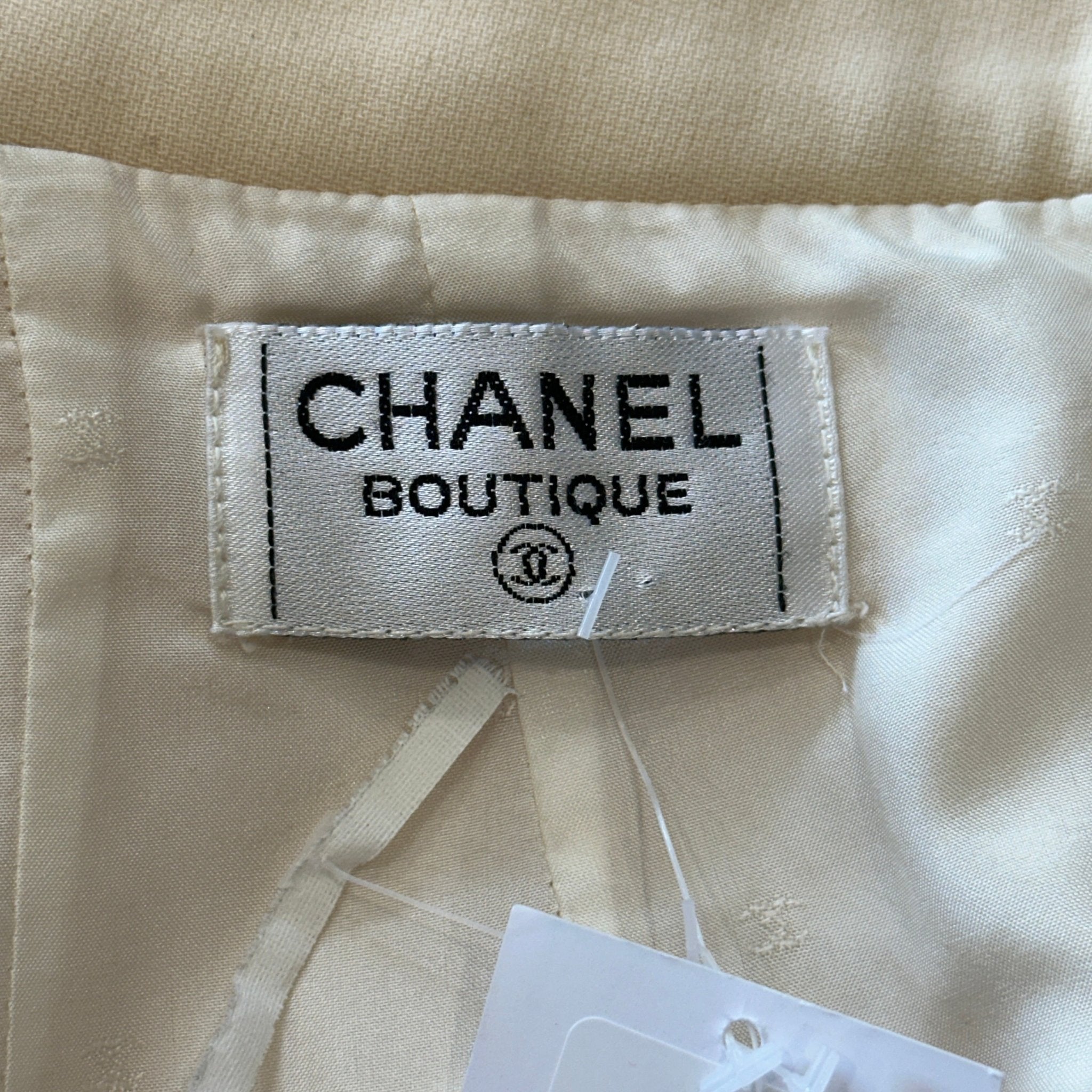 Chanel Cream Pencil Skirt (RRP £700) | Authentic Preloved - Reloved Again