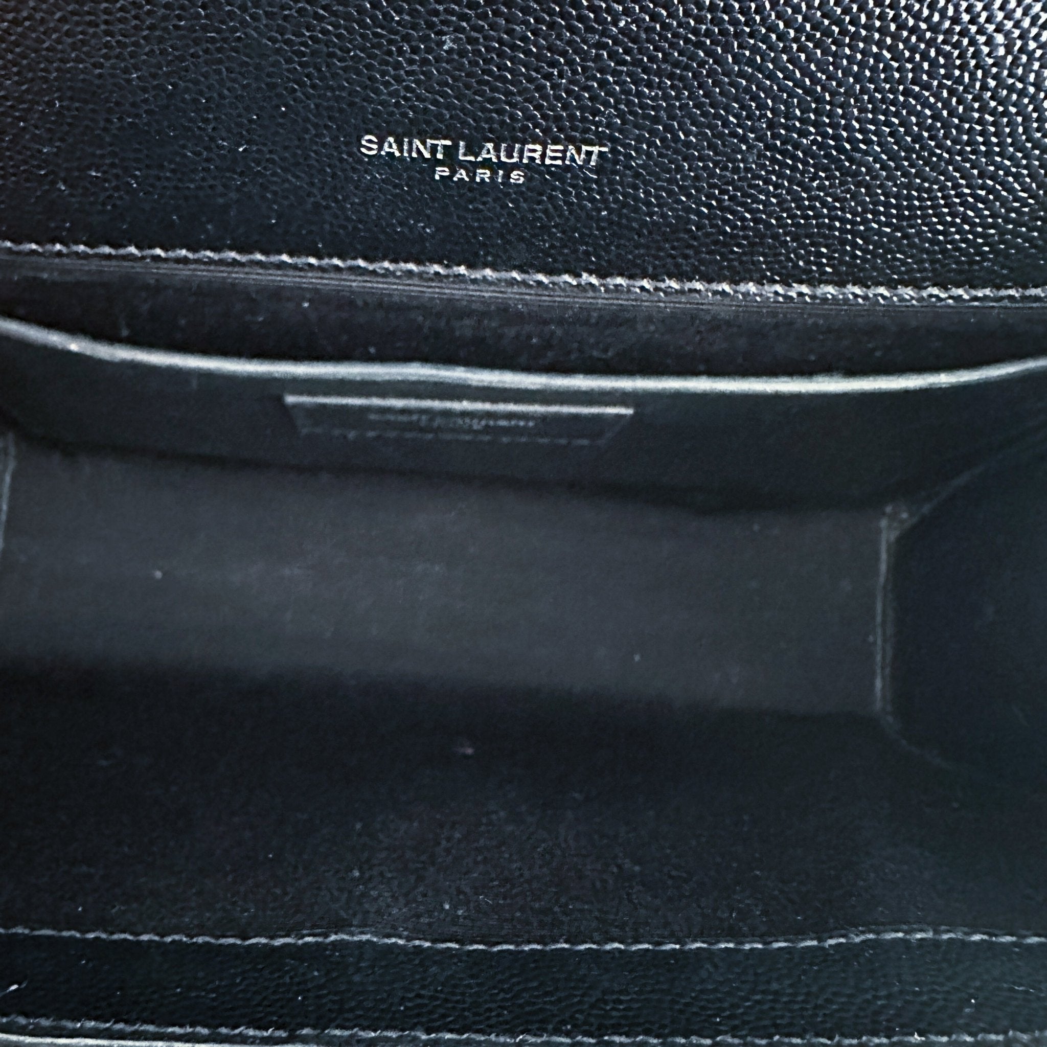 Saint Laurent Black Medium Envelope Matelasse Shoulder Bag RRP £2235 | Authentic Preloved