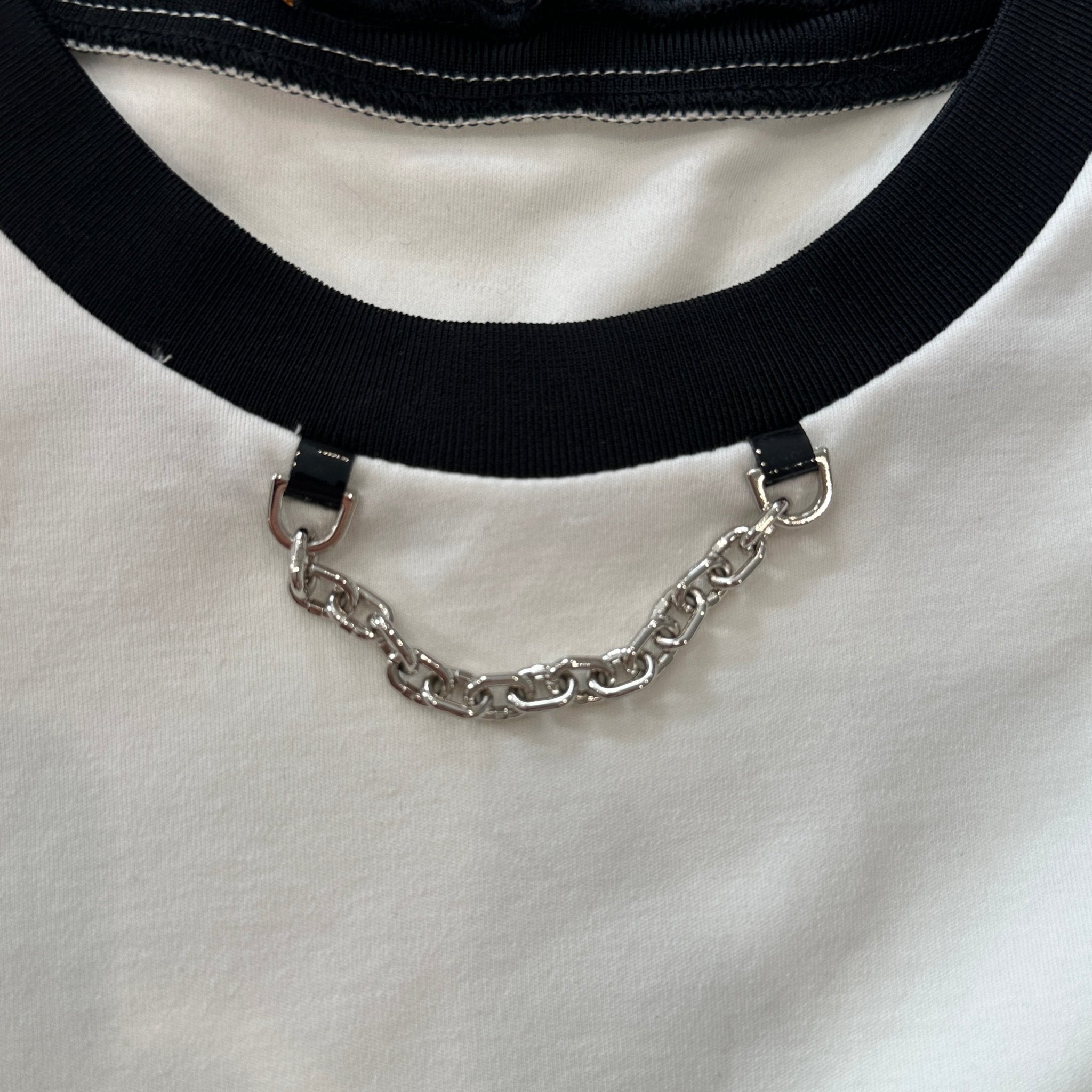 New Louis Vuitton Uniform Top with Chain Applique (RRP £465) | Authentic Preloved - Reloved Again