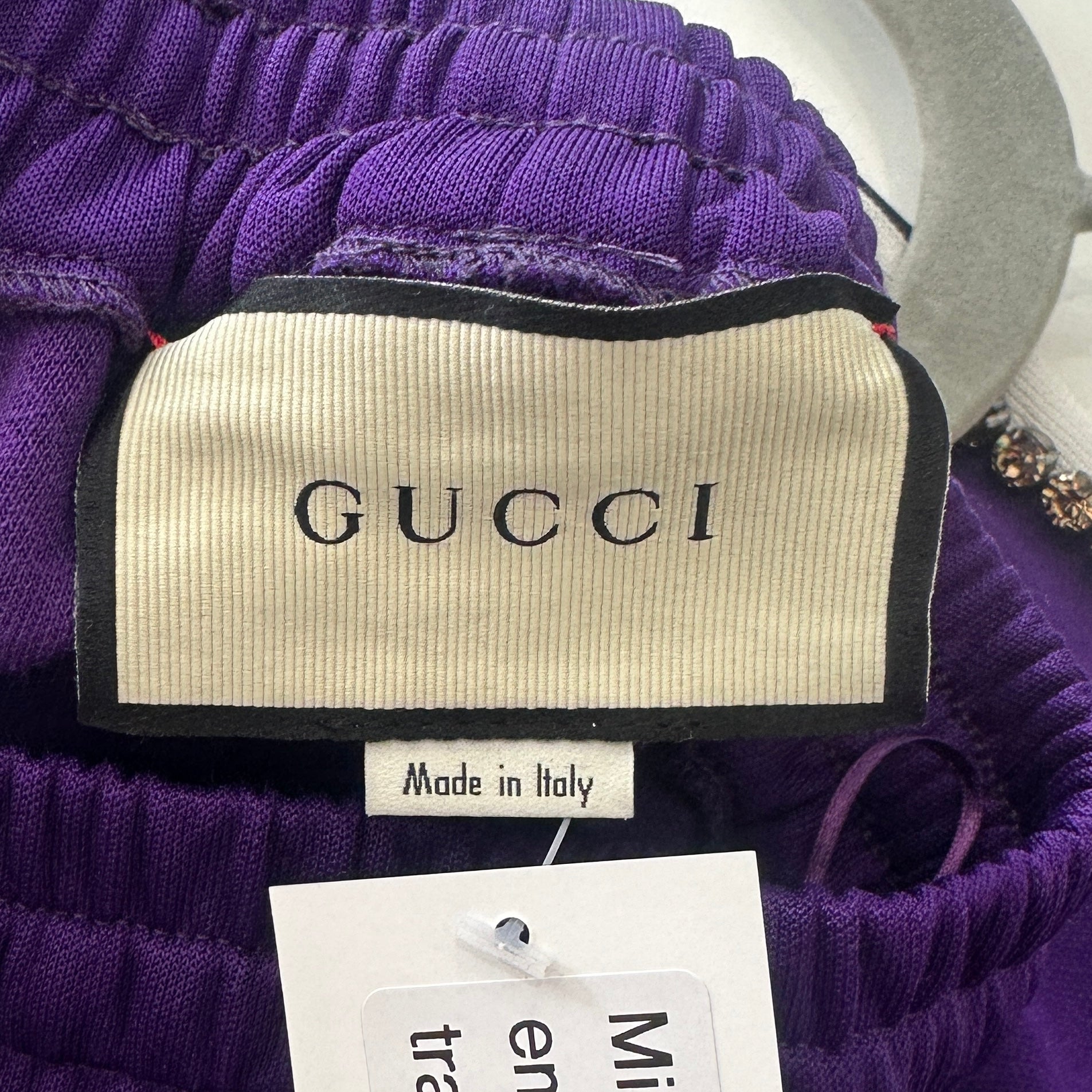 Gucci Purple Embellished Trackpants RRP £800| Authentic Preloved - Reloved Again
