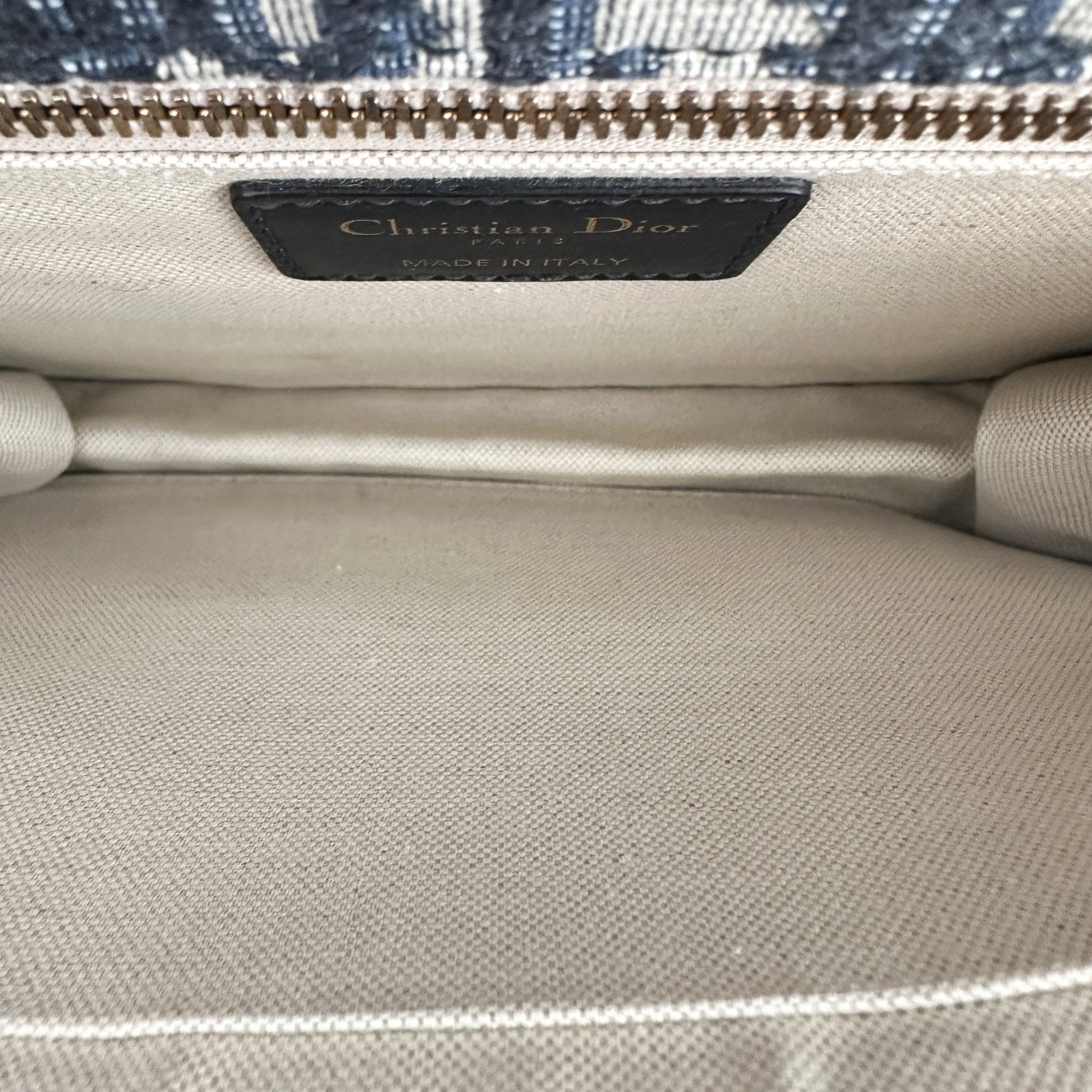 Dior Blue Oblique Canvas Dioraddict Medium Flap Bag RRP £2900 | Authentic Preloved - Reloved Again