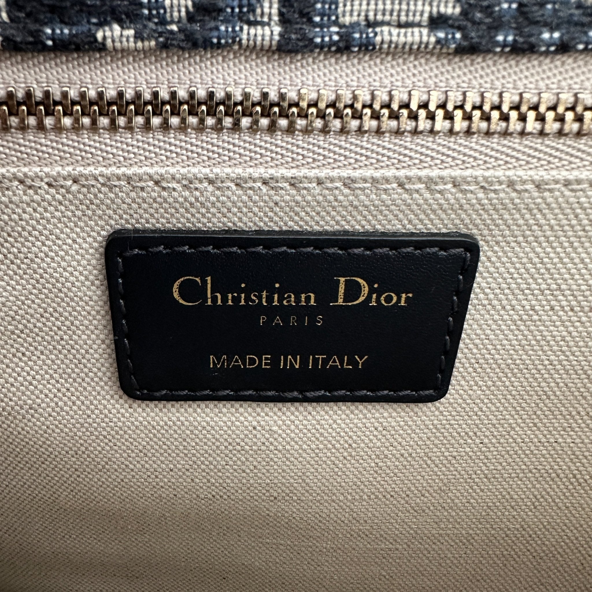 Dior Blue Oblique Canvas Dioraddict Medium Flap Bag RRP £2900 | Authentic Preloved - Reloved Again