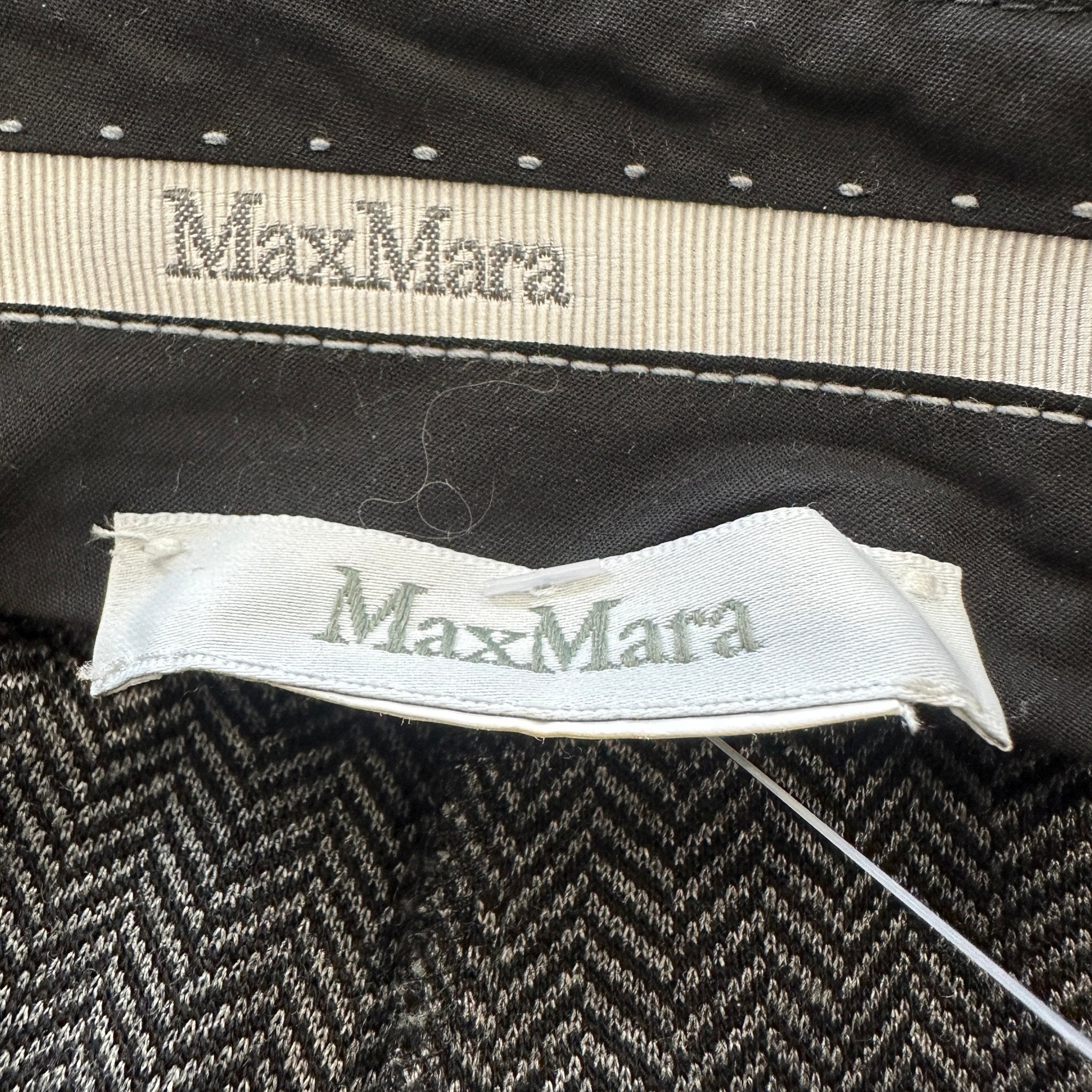 Max Mara Grey Herringbone Trousers RRP £700 | Authentic Preloved