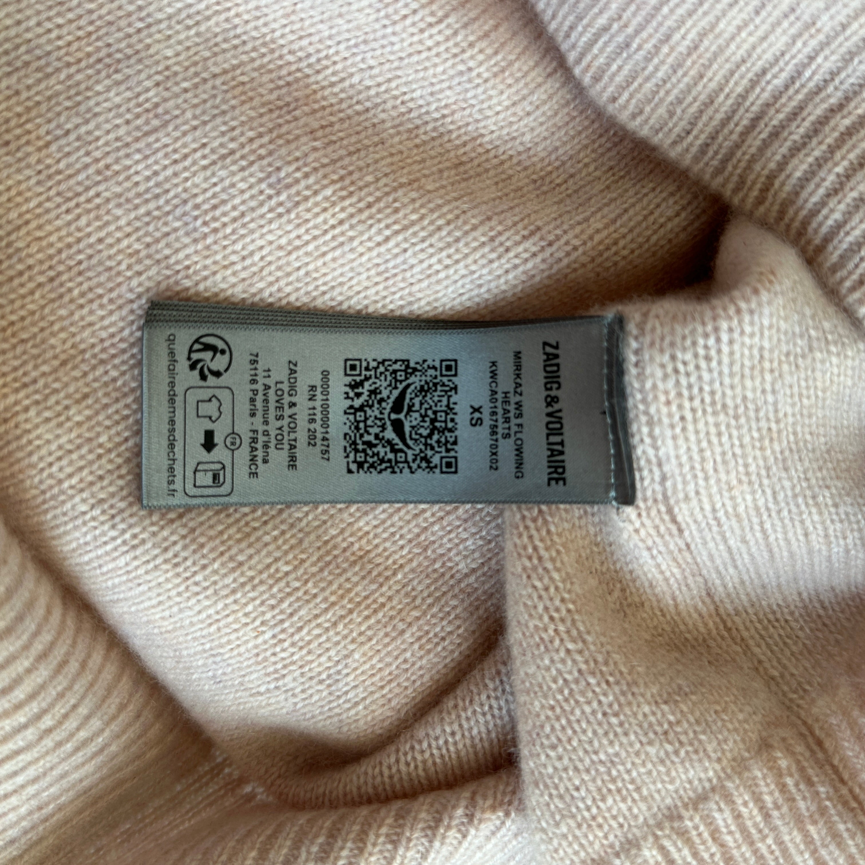 Zadig and Voltaire Pink Mirkaz Flowing Hearts Cardigan (RRP £515) | Authentic Preloved