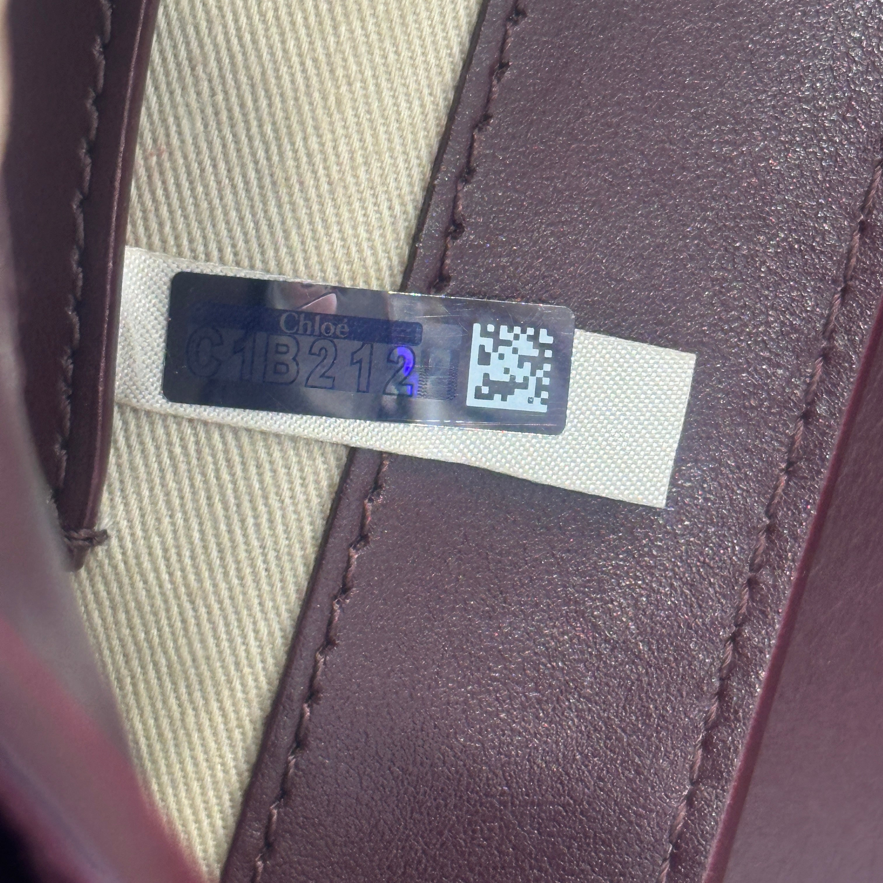 Chloe Tess Bag in Burgundy (RRP £1,020) | Authentic Preloved