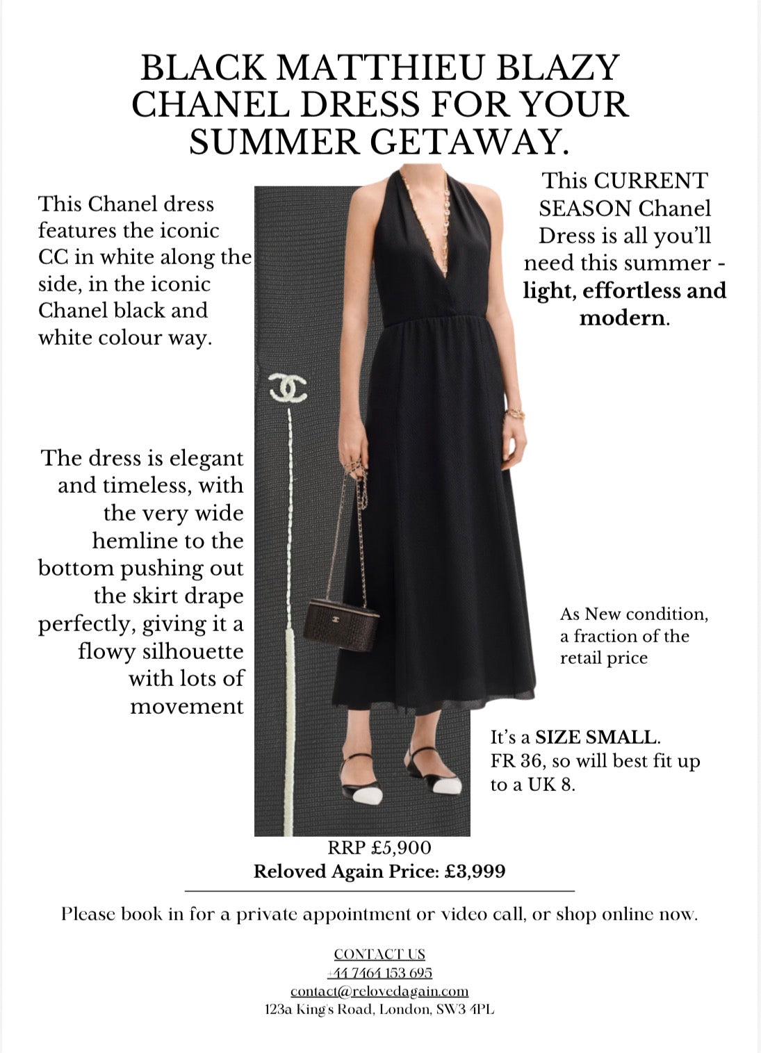 Chanel Sleeveless Knit Maxi Dress in Black RRP £5,900 | Authentic Preloved - Reloved Again