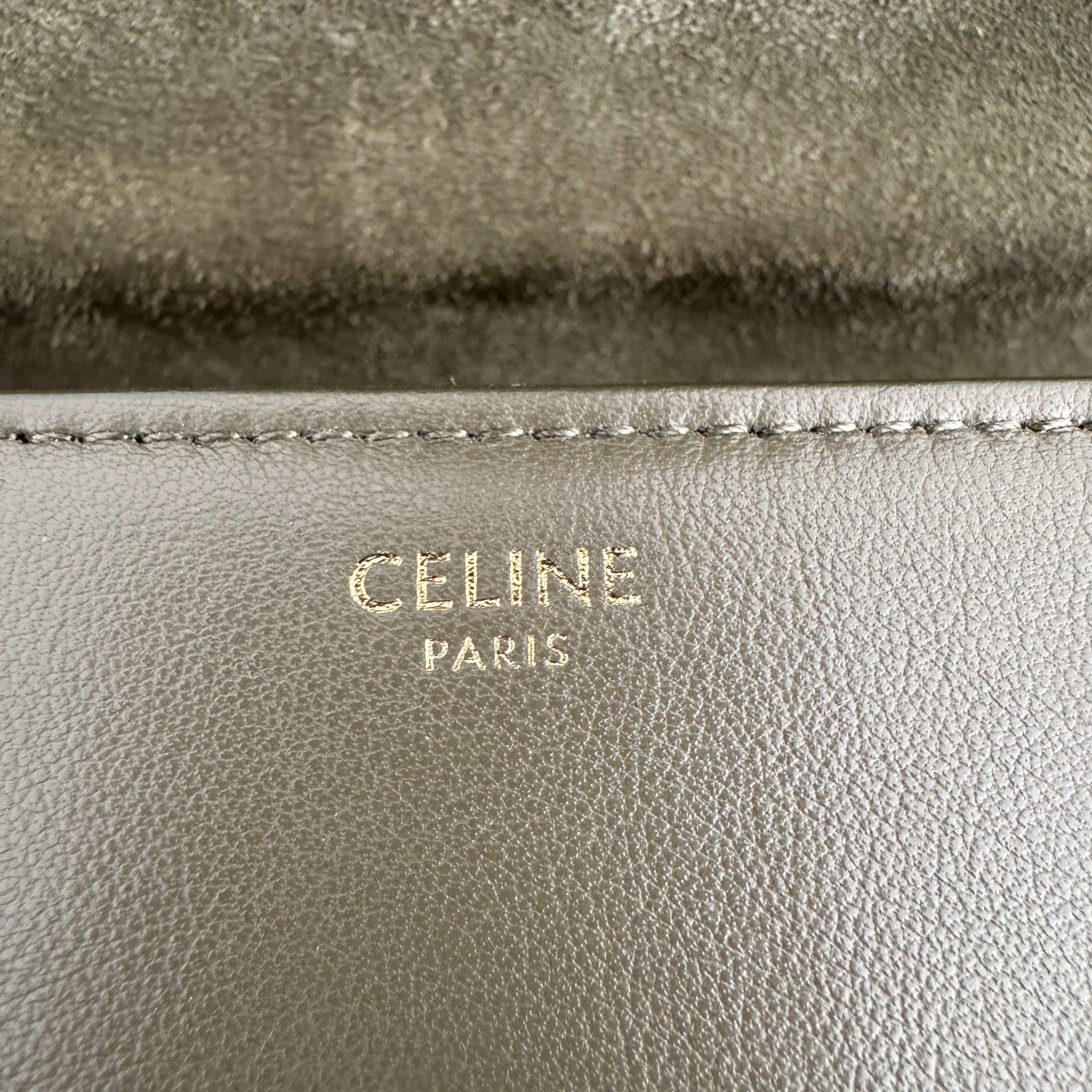 Celine Teen 16 Soft Calfskin Bag in Green RRP £1850 | Authentic Preloved