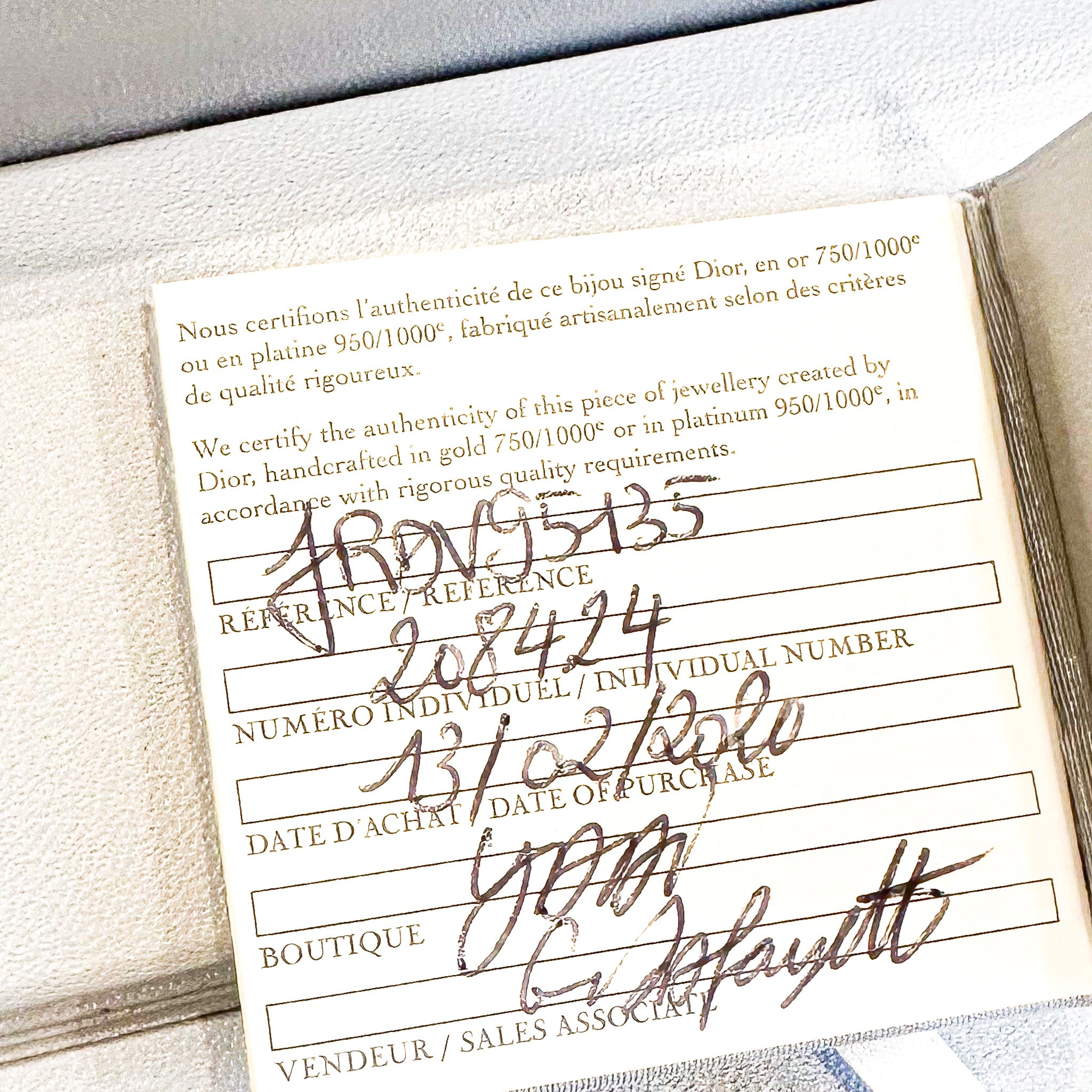 Dior Rose Des Vents Fine Hand Jewelry in Yellow Gold and Diamond | Authentic Preloved - Reloved Again