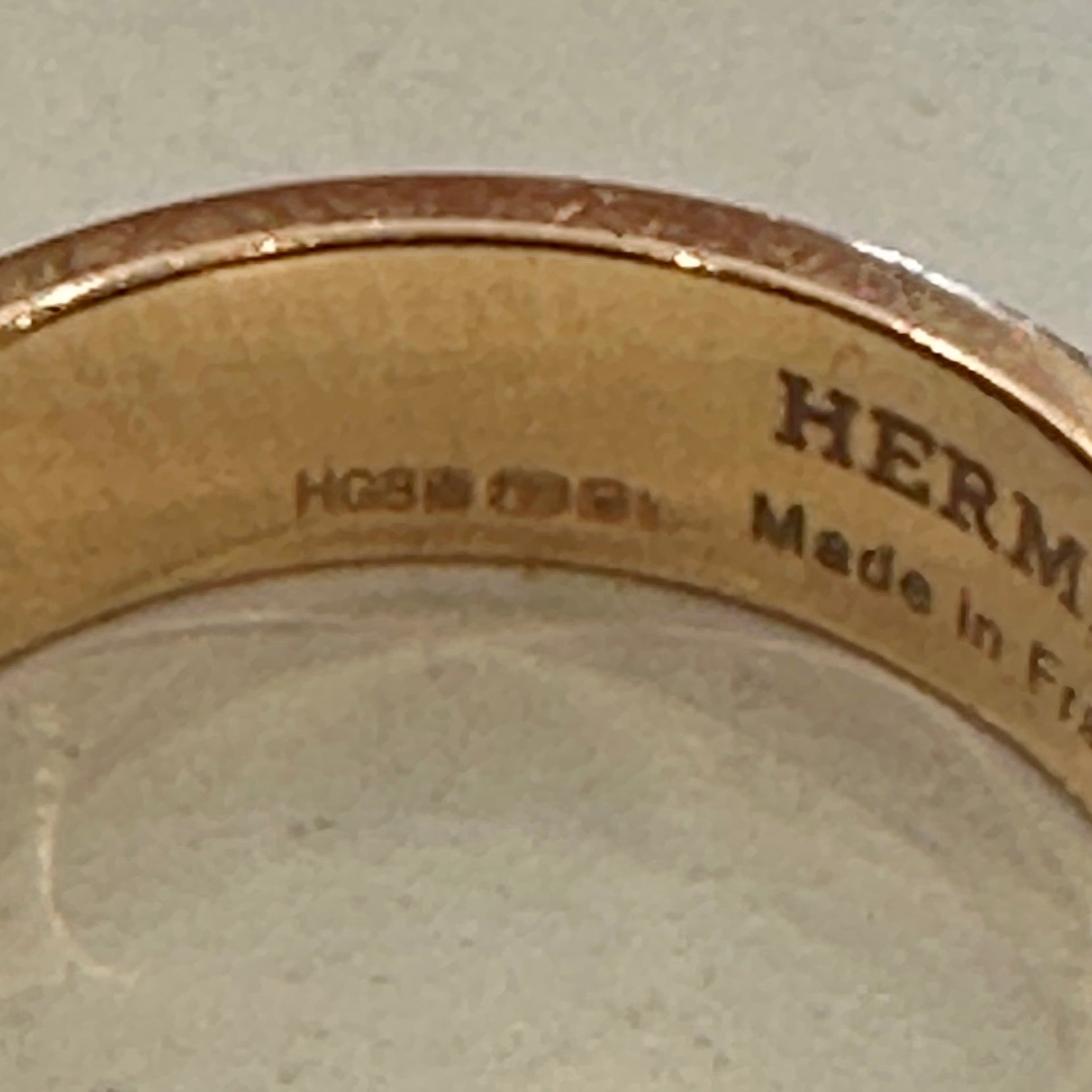 Hermès Collier Du Chien 18k Rose Gold Ring RRP £1900 | Authentic Preloved
