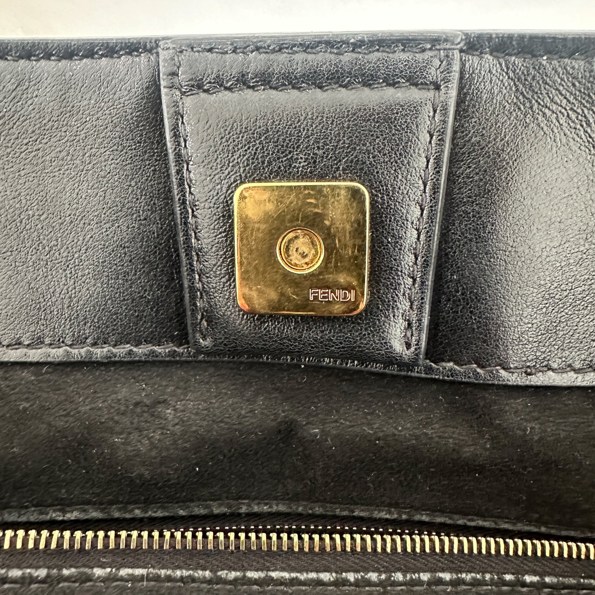 Fendi Selleria FF Handle Tote in Black RRP £2738 | Authentic Preloved - Reloved Again