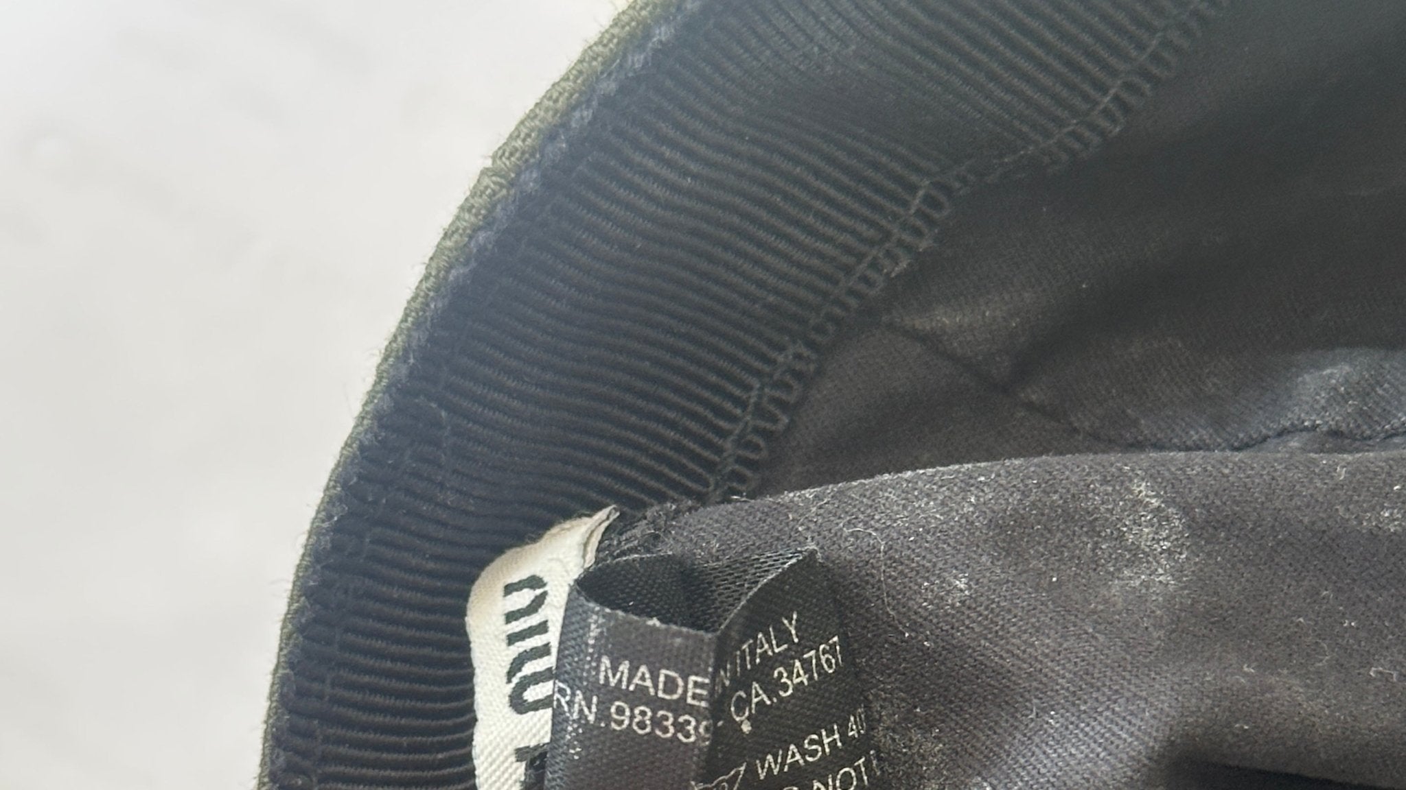 Miu Miu Cap in Khaki (RRP £420) | Authentic Preloved - Reloved Again