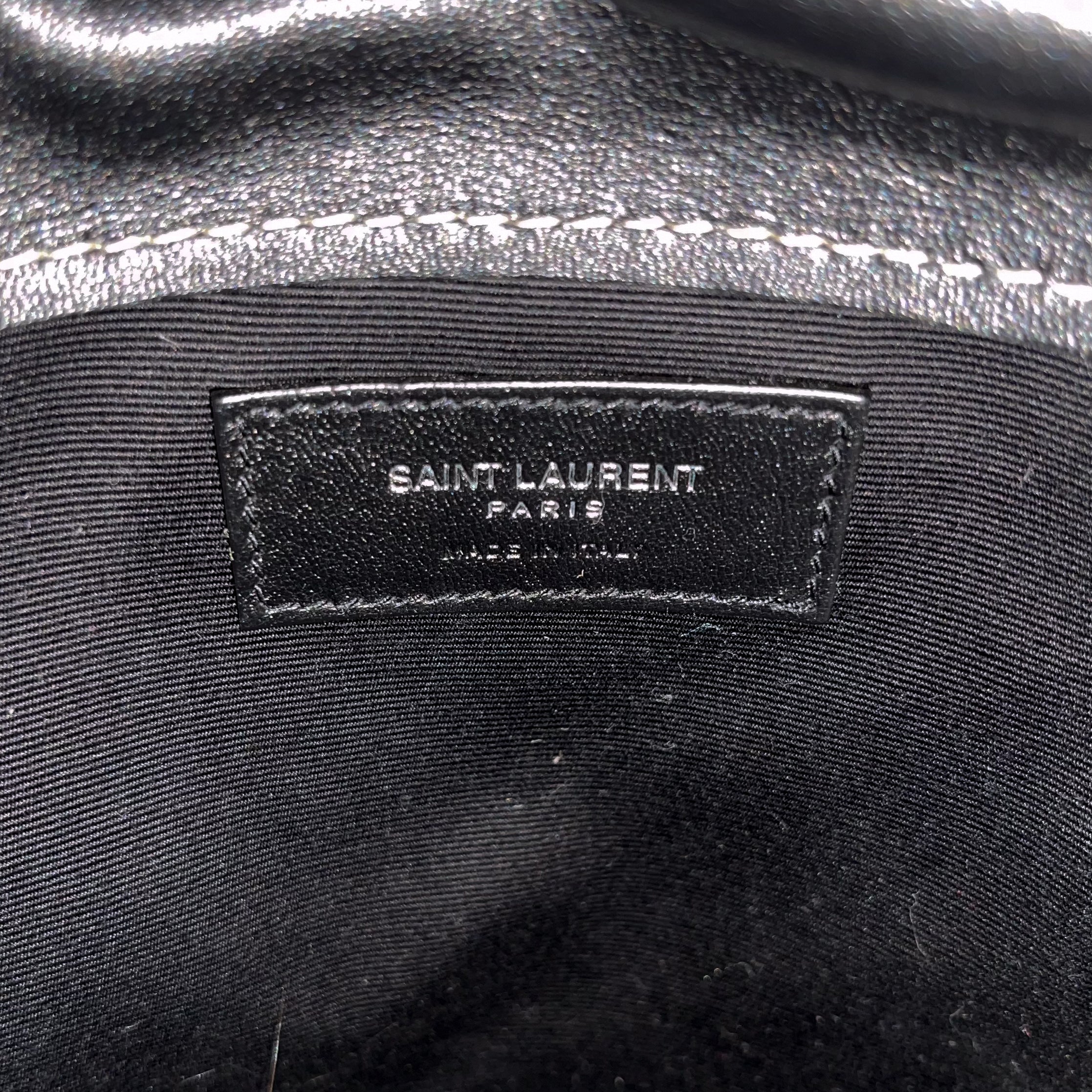 Saint Laurent Bahia Small Embellished Leather Bucket Bag in Black (RRP £2100) | Authentic Preloved