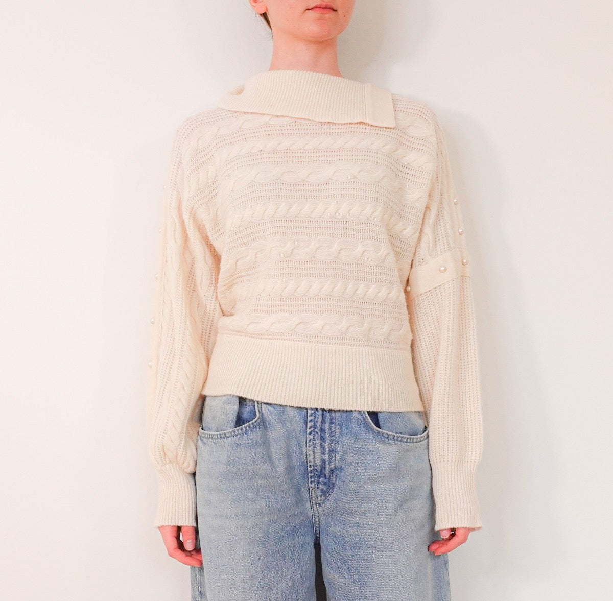 Cream knitted sweater RRP £285