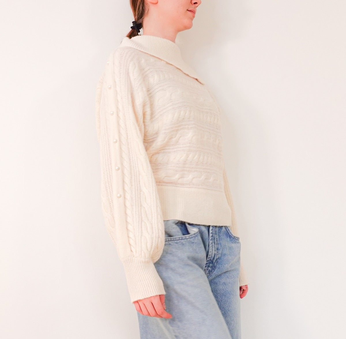 Cream knitted sweater RRP £285