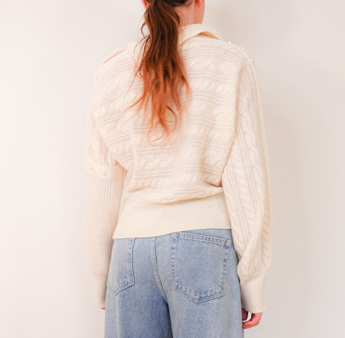 Cream knitted sweater RRP £285