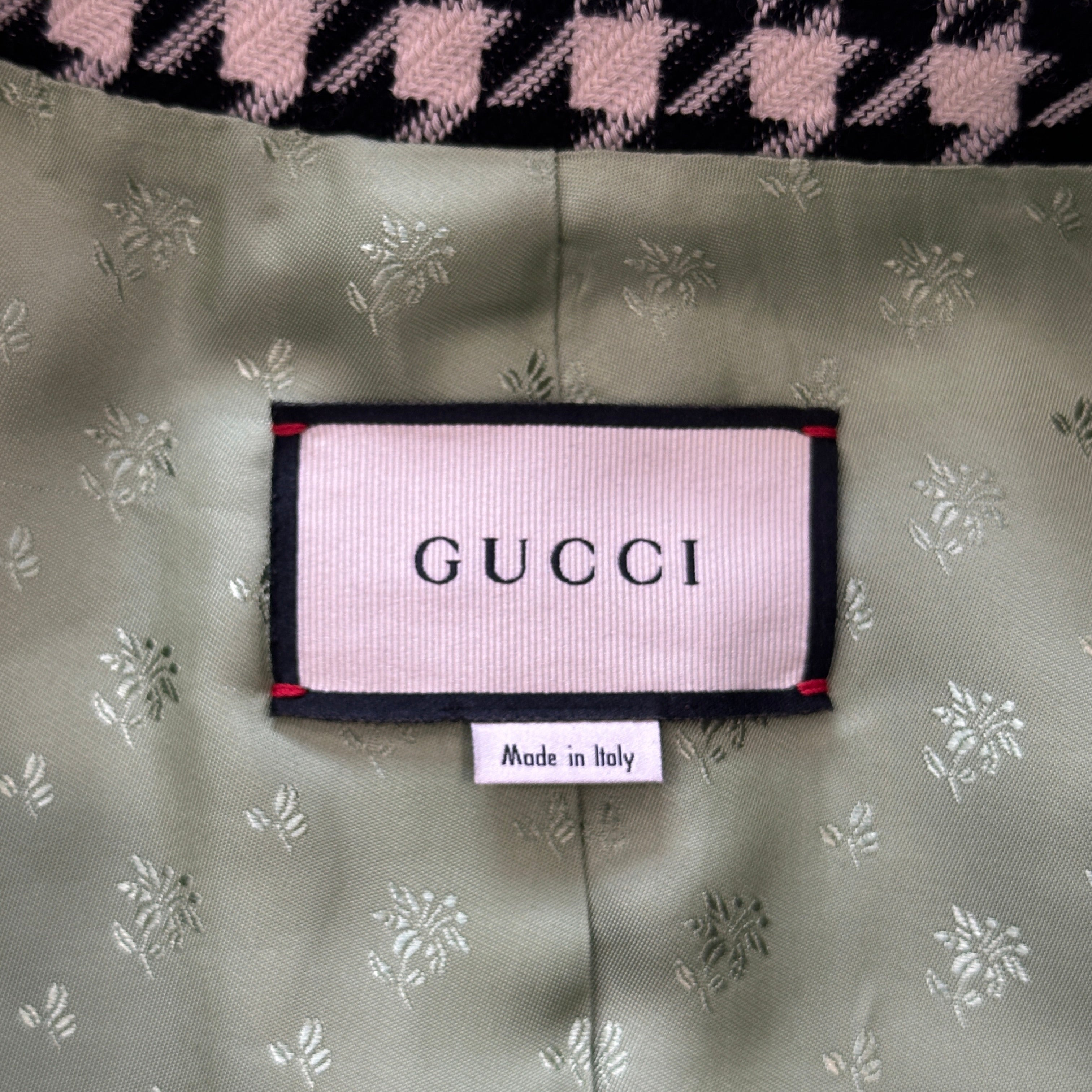 Gucci Houndstooth Wool Blazer RRP £1037 | Authentic Preloved