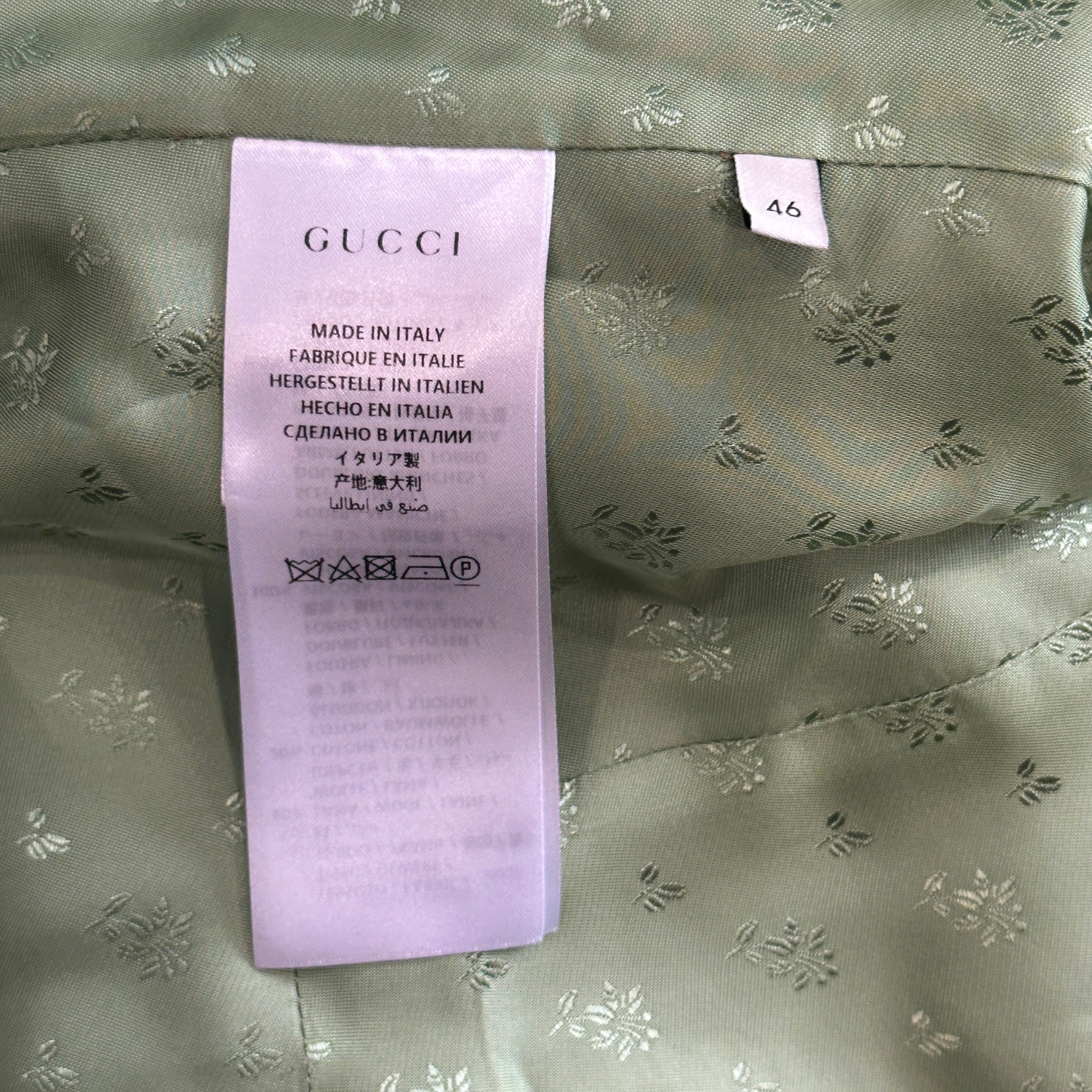 Gucci Houndstooth Wool Blazer RRP £1037 | Authentic Preloved