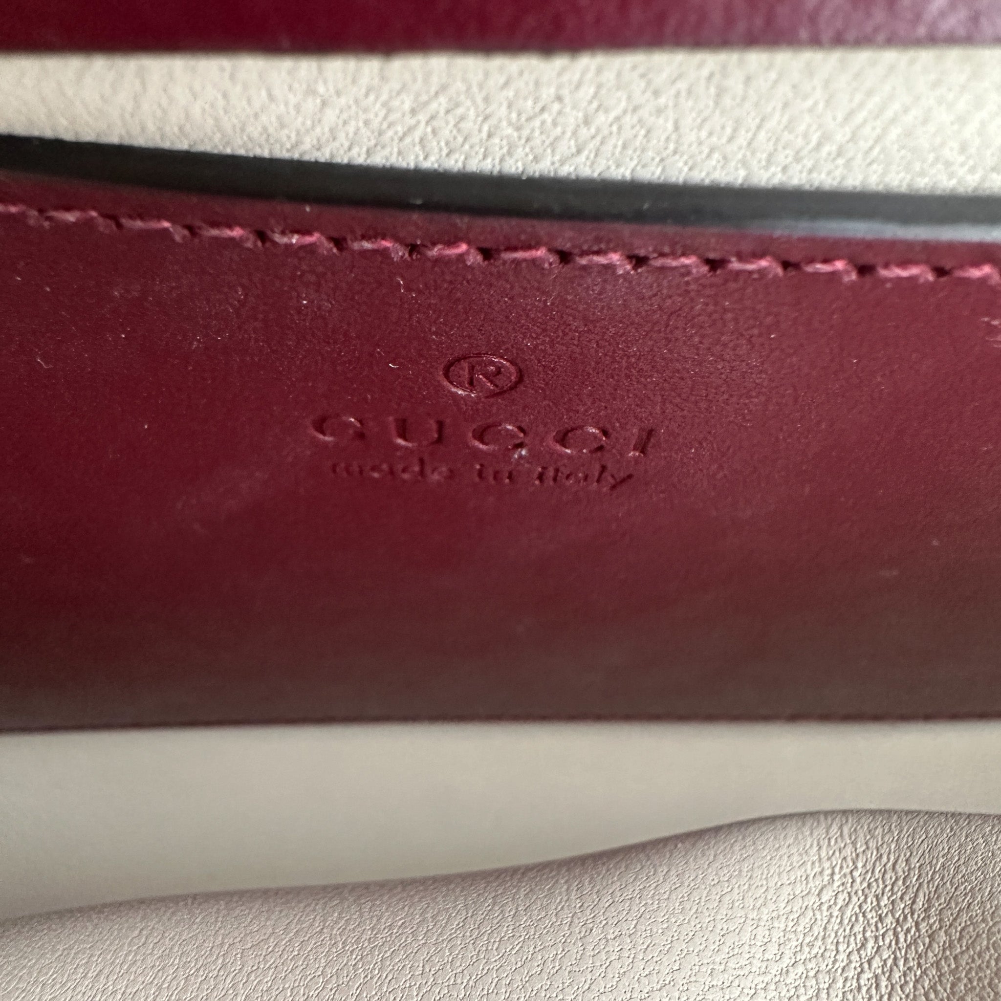 Gucci GG Marmont Small Bag in Rosso Ancora RRP £1890 | Authentic Preloved - Reloved Again