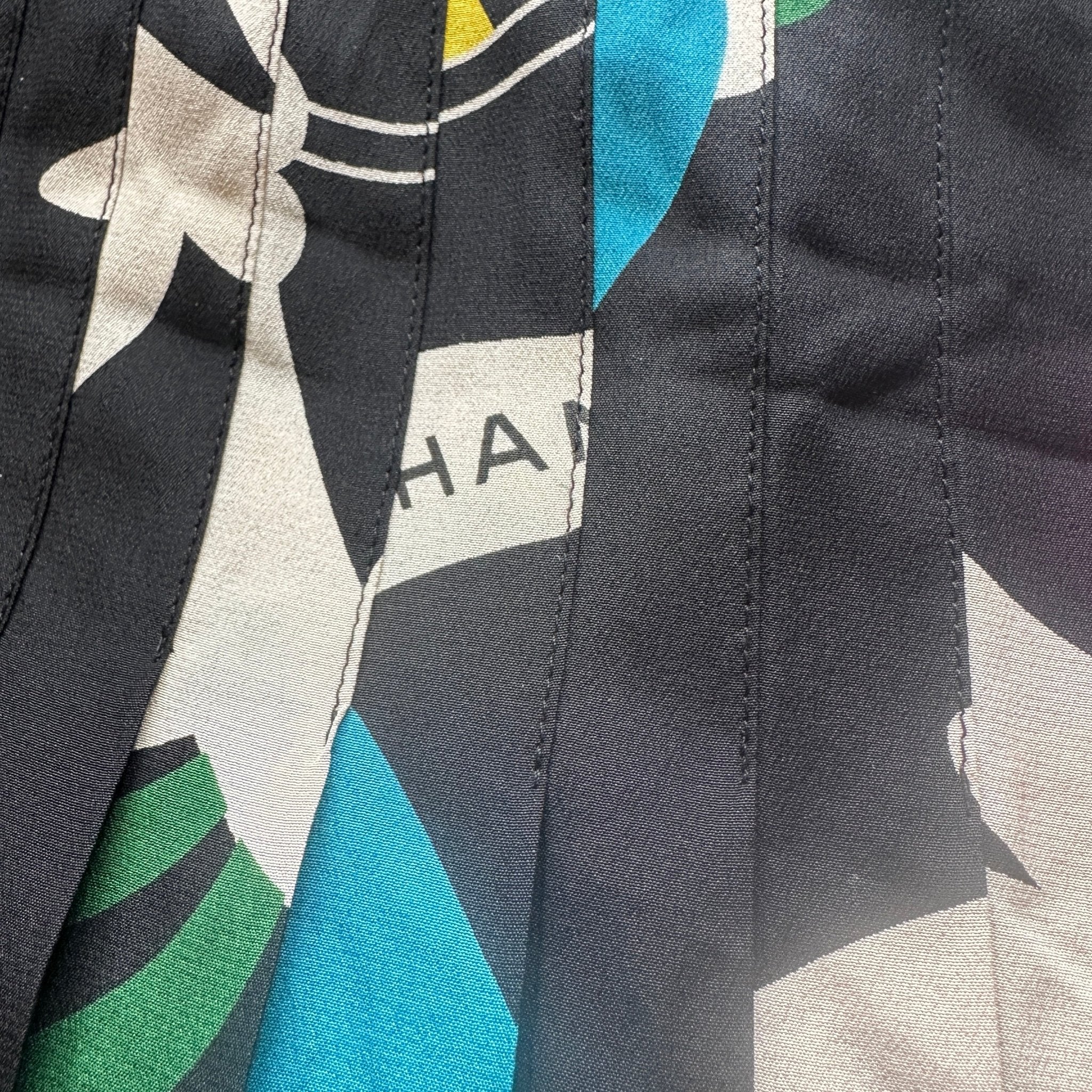 Chanel Vintage Black Silk Print Dress SS 2000 Runway RRP £1200 | Authentic Preloved - Reloved Again