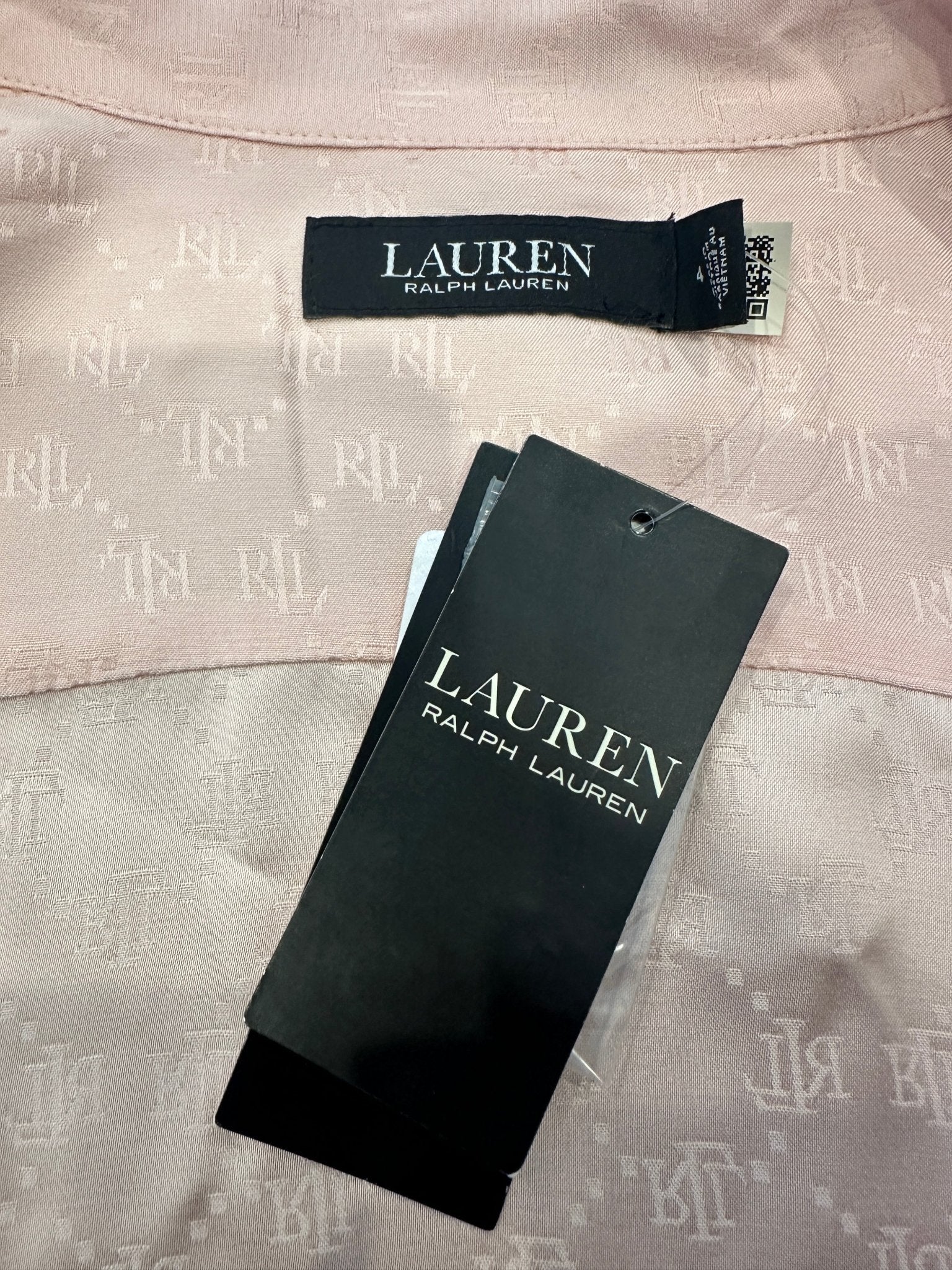 New Ralph Lauren jacquard logo pink shirt dress RRP £225 | Authentic Preloved