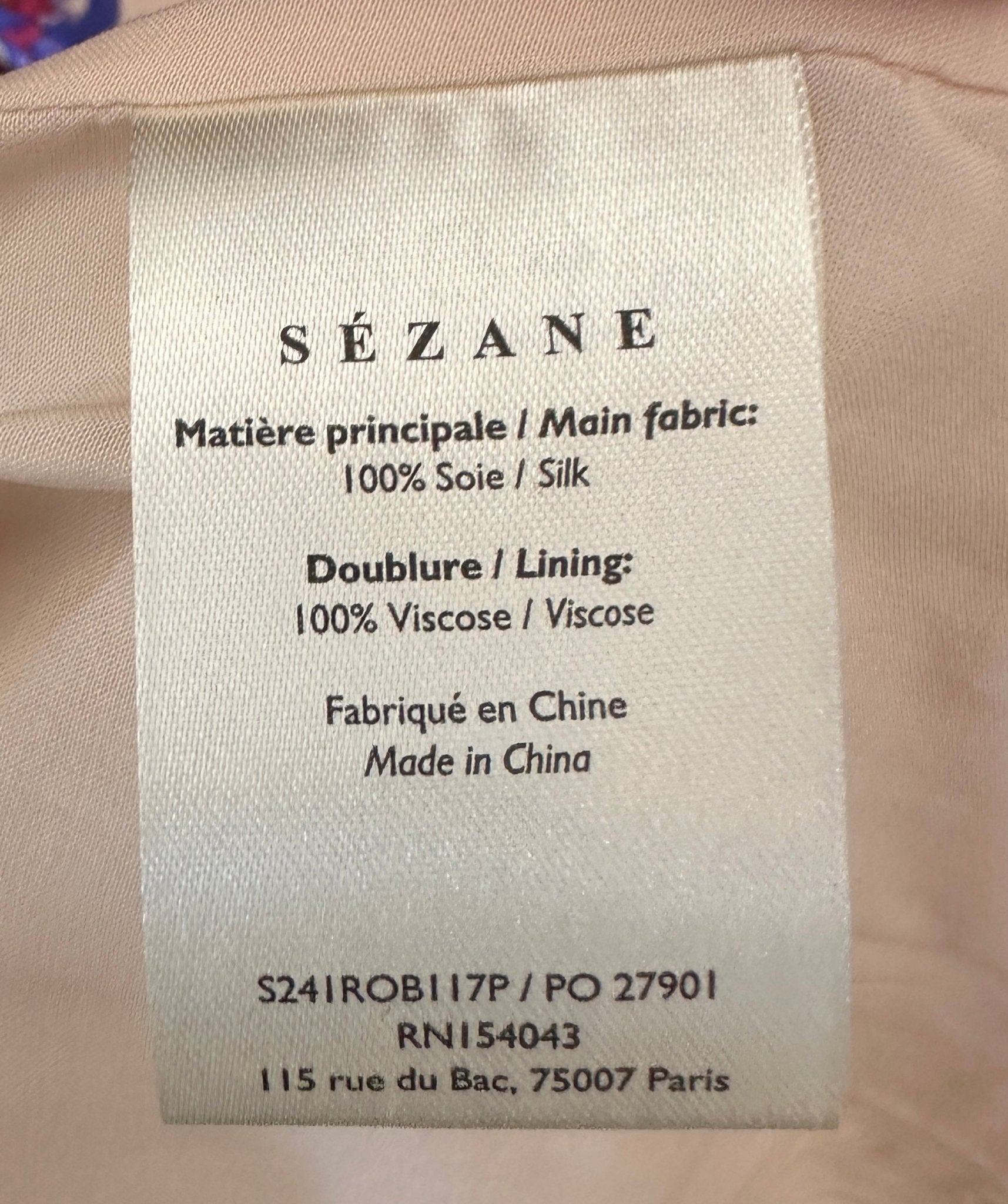 Sézane floral silk dress in pink RRP £140 | Authentic Preloved - Reloved Again