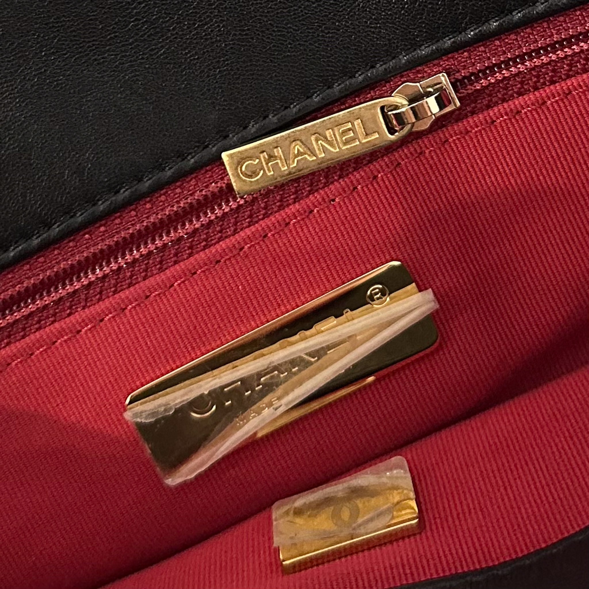 Chanel 19 Black Lambskin Large Single Flap Bag RRP £5500 | Authentic Preloved - Reloved Again