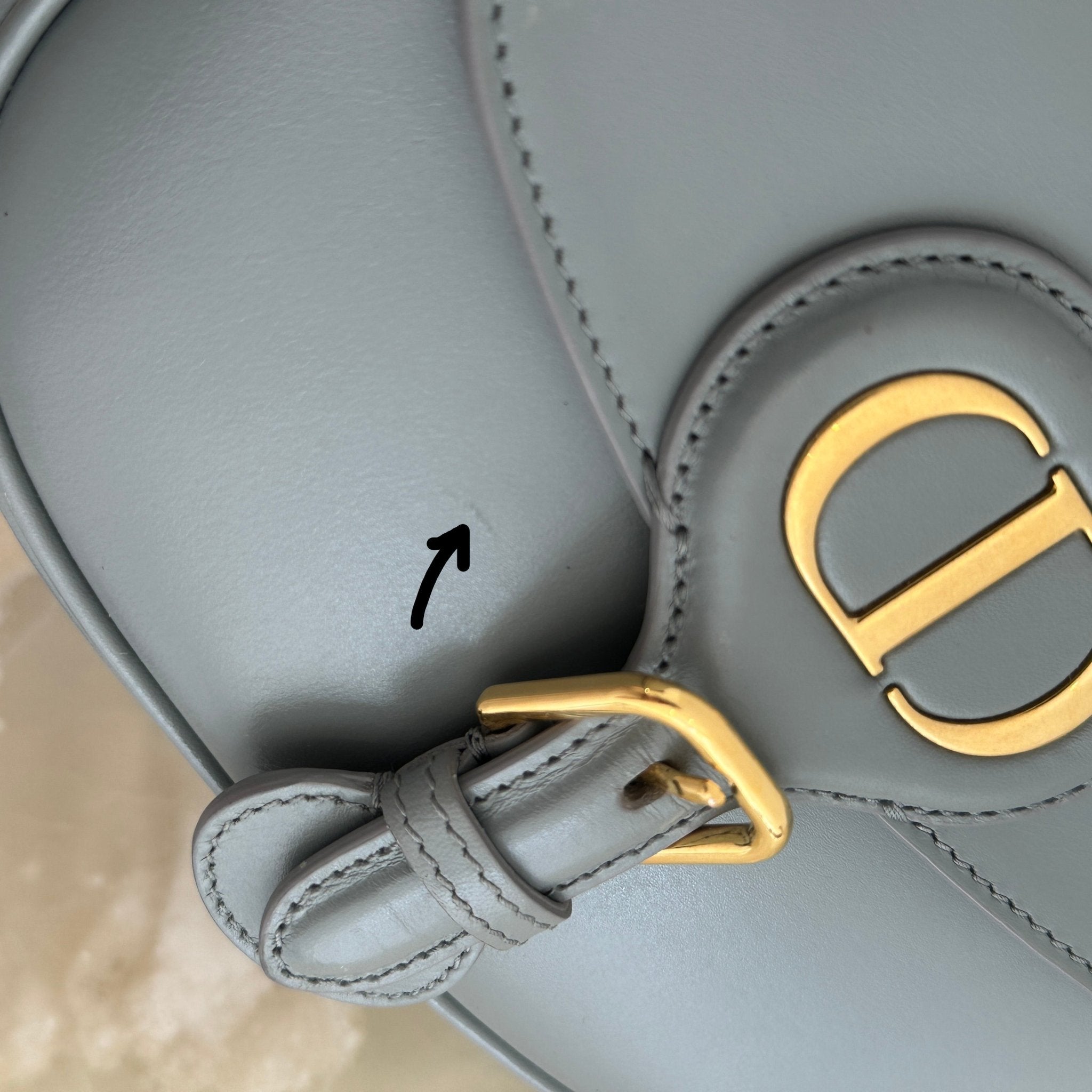 Dior Medium Blue Bobby Bag in Smooth Calfskin RRP £2850 | Authentic Preloved - Reloved Again