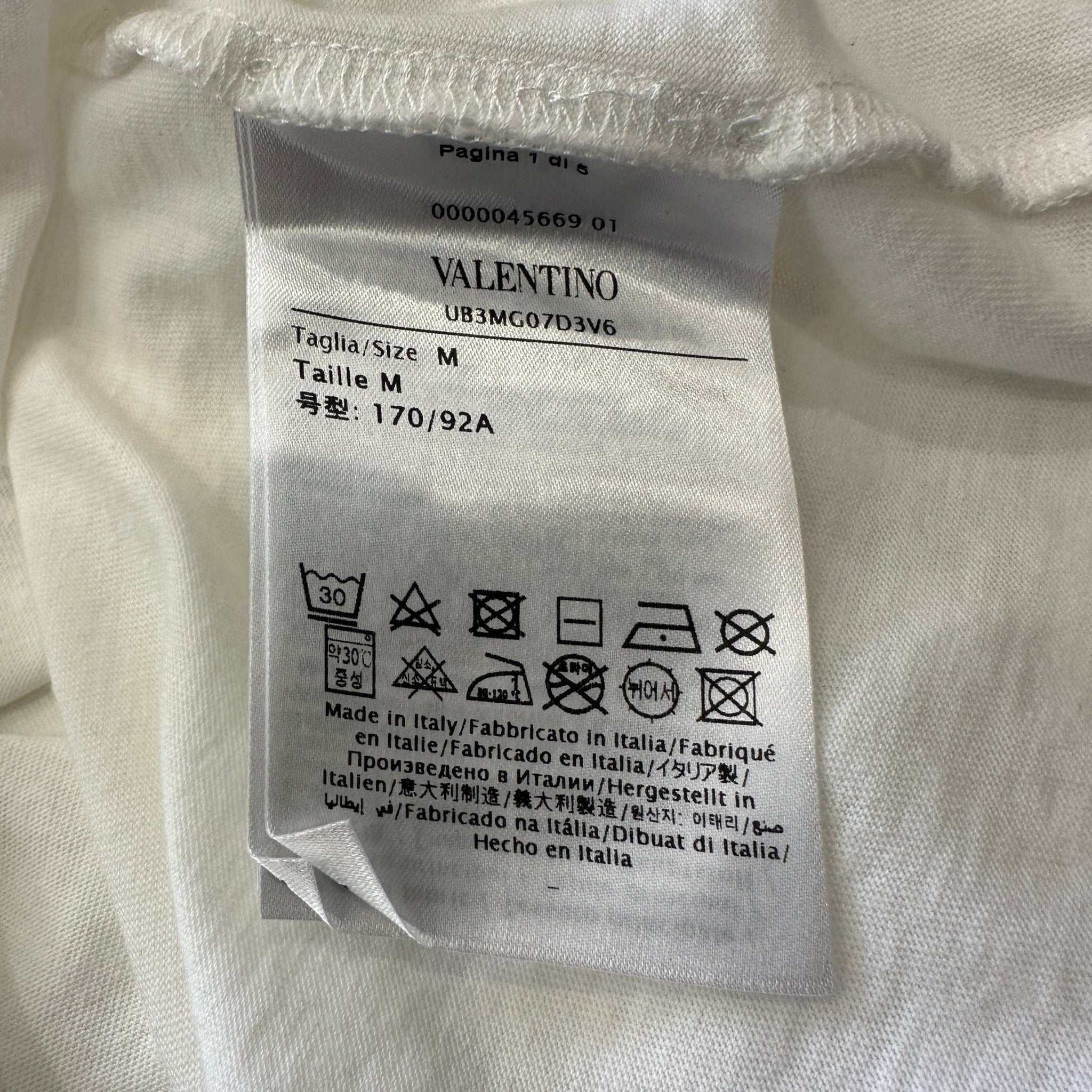 Valentino VLTN Logo White Cotton T-Shirt (RRP £390) | Authentic Preloved - Reloved Again