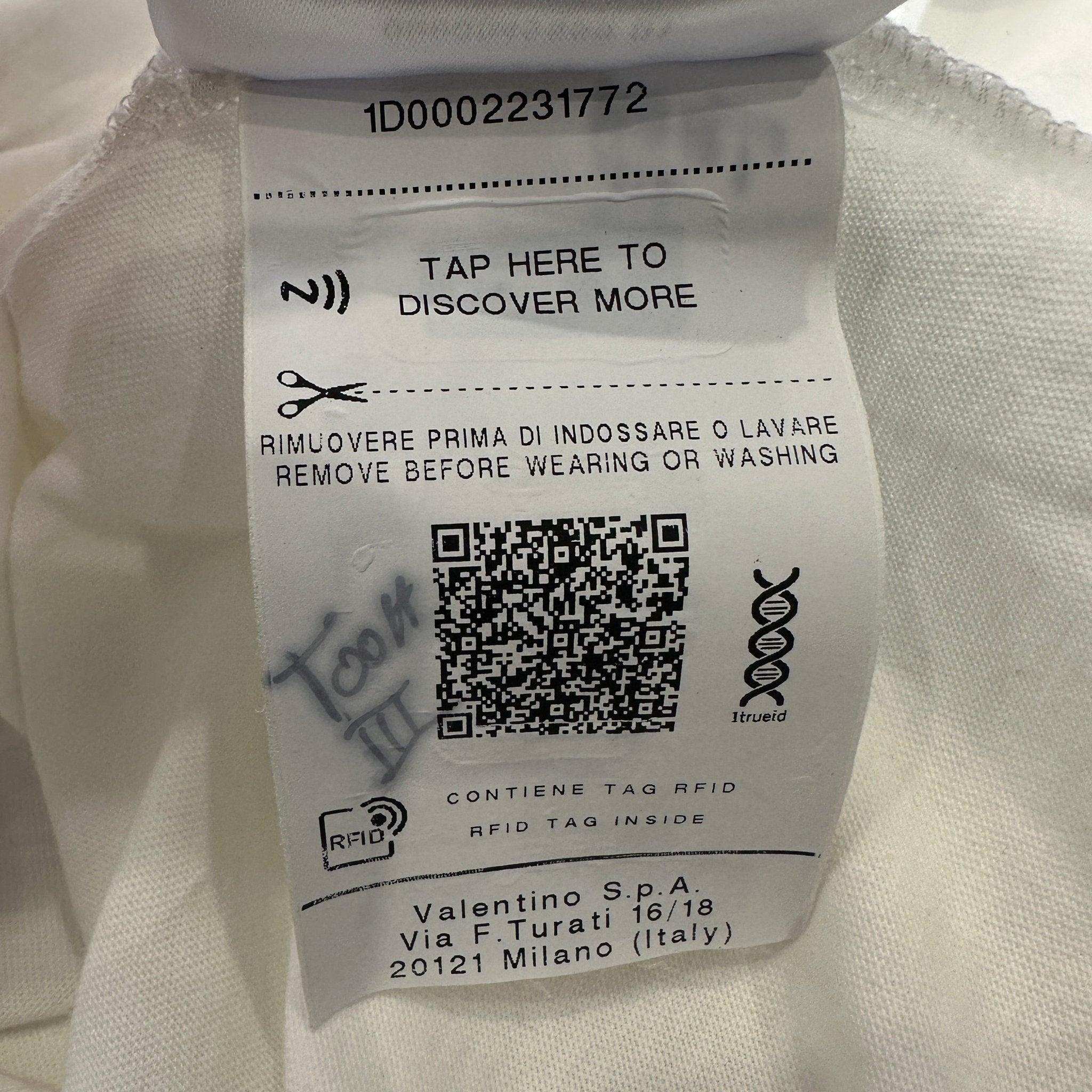 Valentino VLTN Logo White Cotton T-Shirt (RRP £390) | Authentic Preloved - Reloved Again