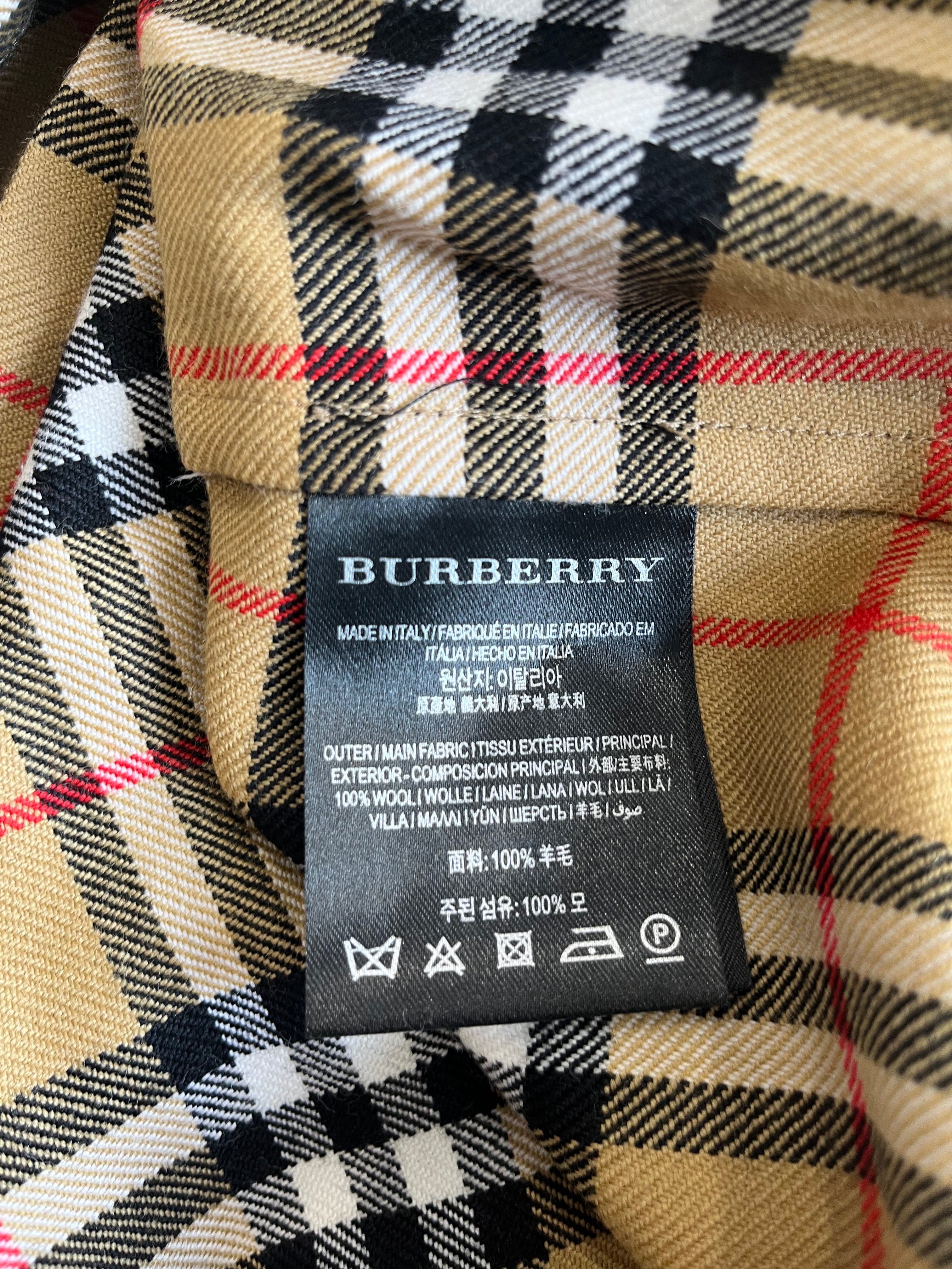Burberry Check Wool Plaid Check Coat | Authentic Preloved