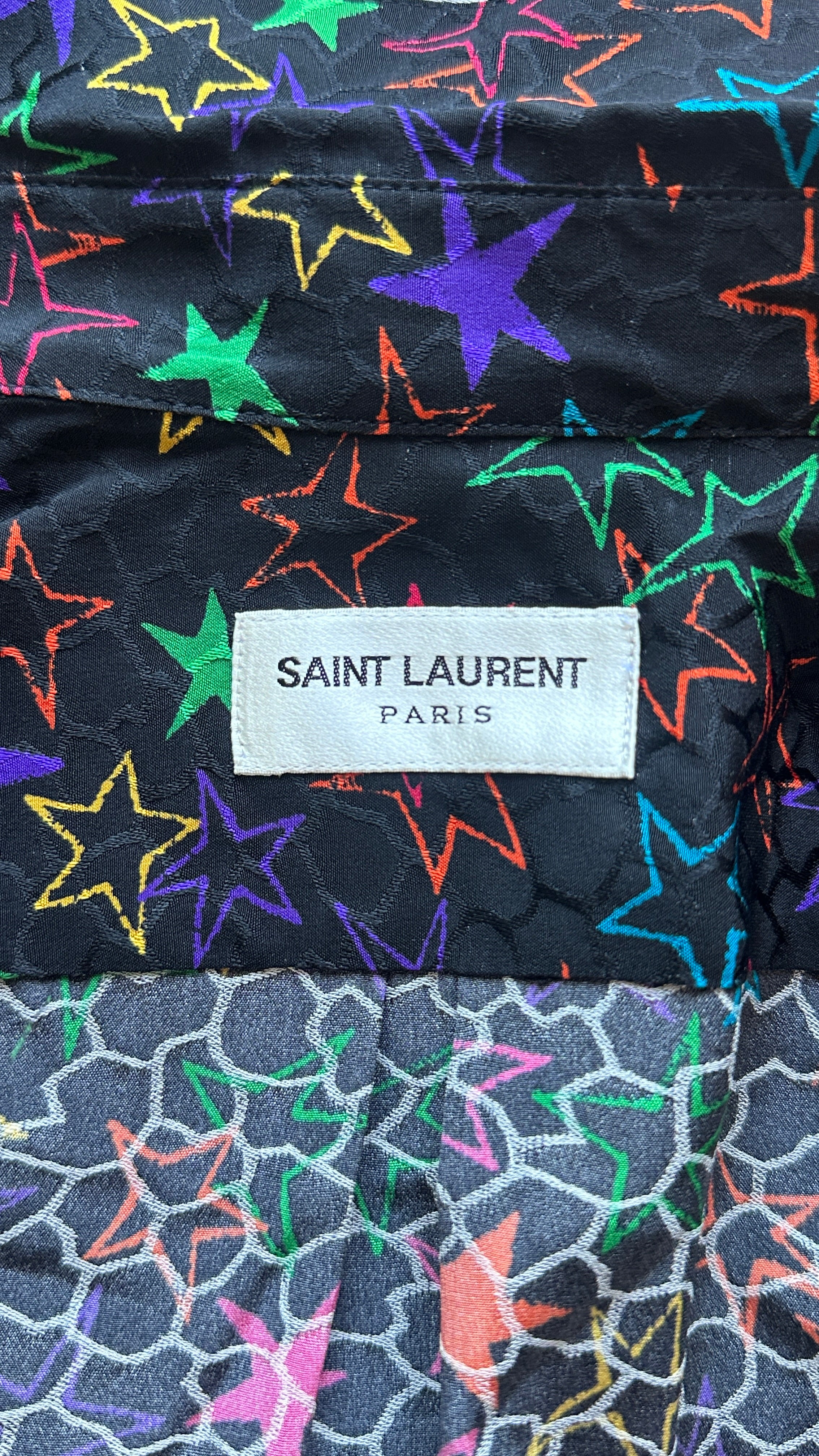 Saint Laurent Silk Star Blouse (RRP £800) | Authentic Preloved