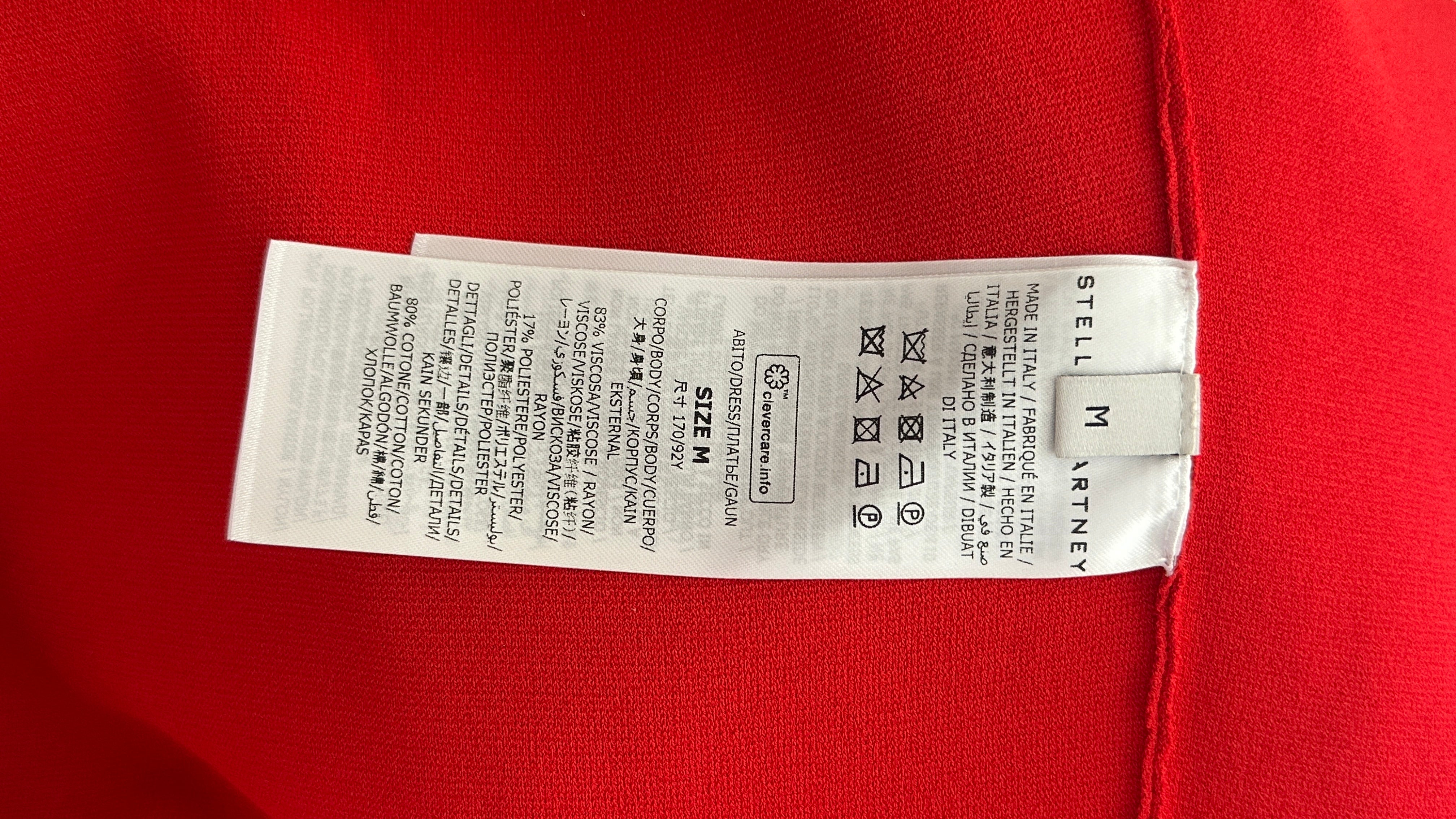 Stella MacCartney Red Illusion Dress (RRP £1200) | Authentic & Preloved
