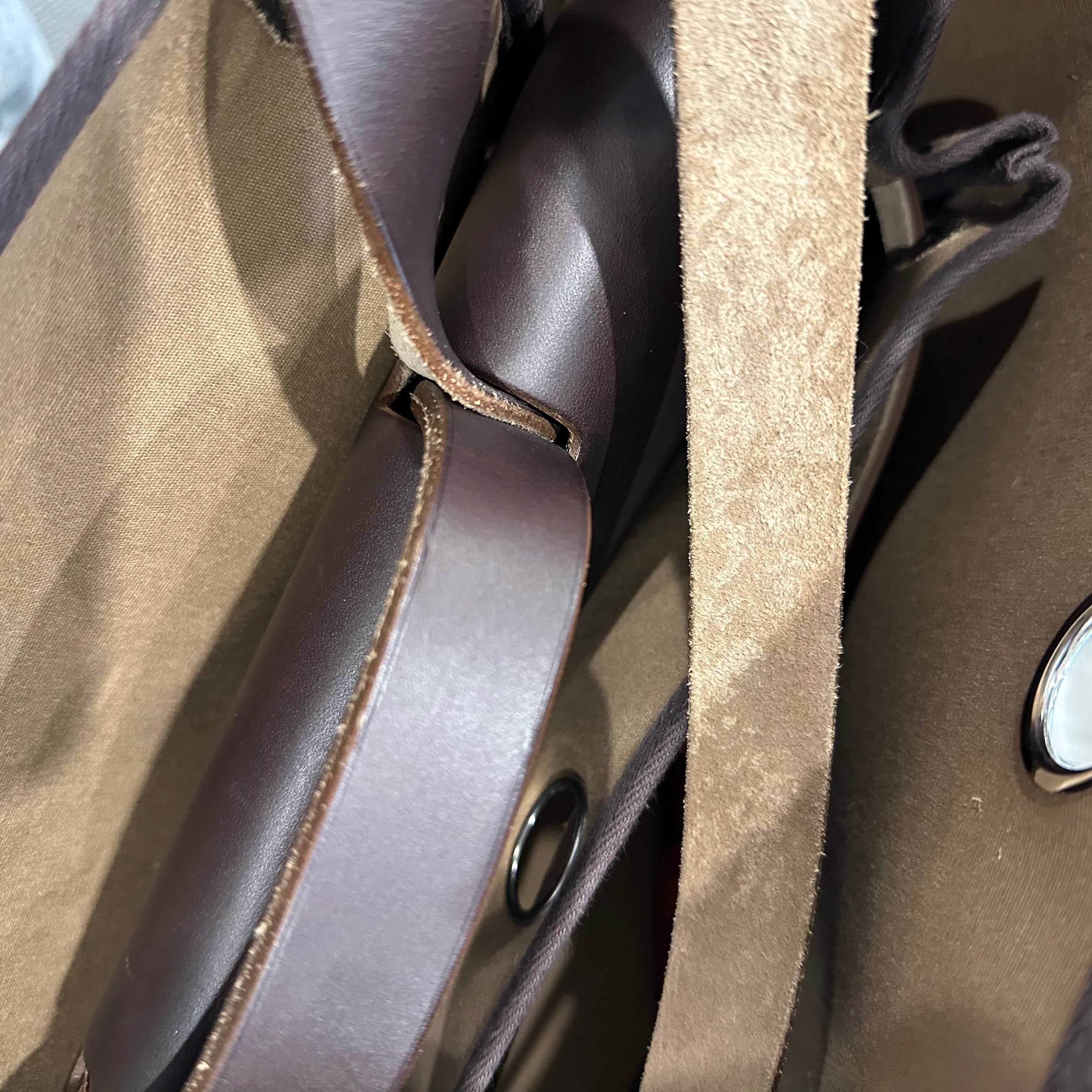 Hermès Herbag 39 2 Way in Etoupe RRP £3260 | Authentic Preloved