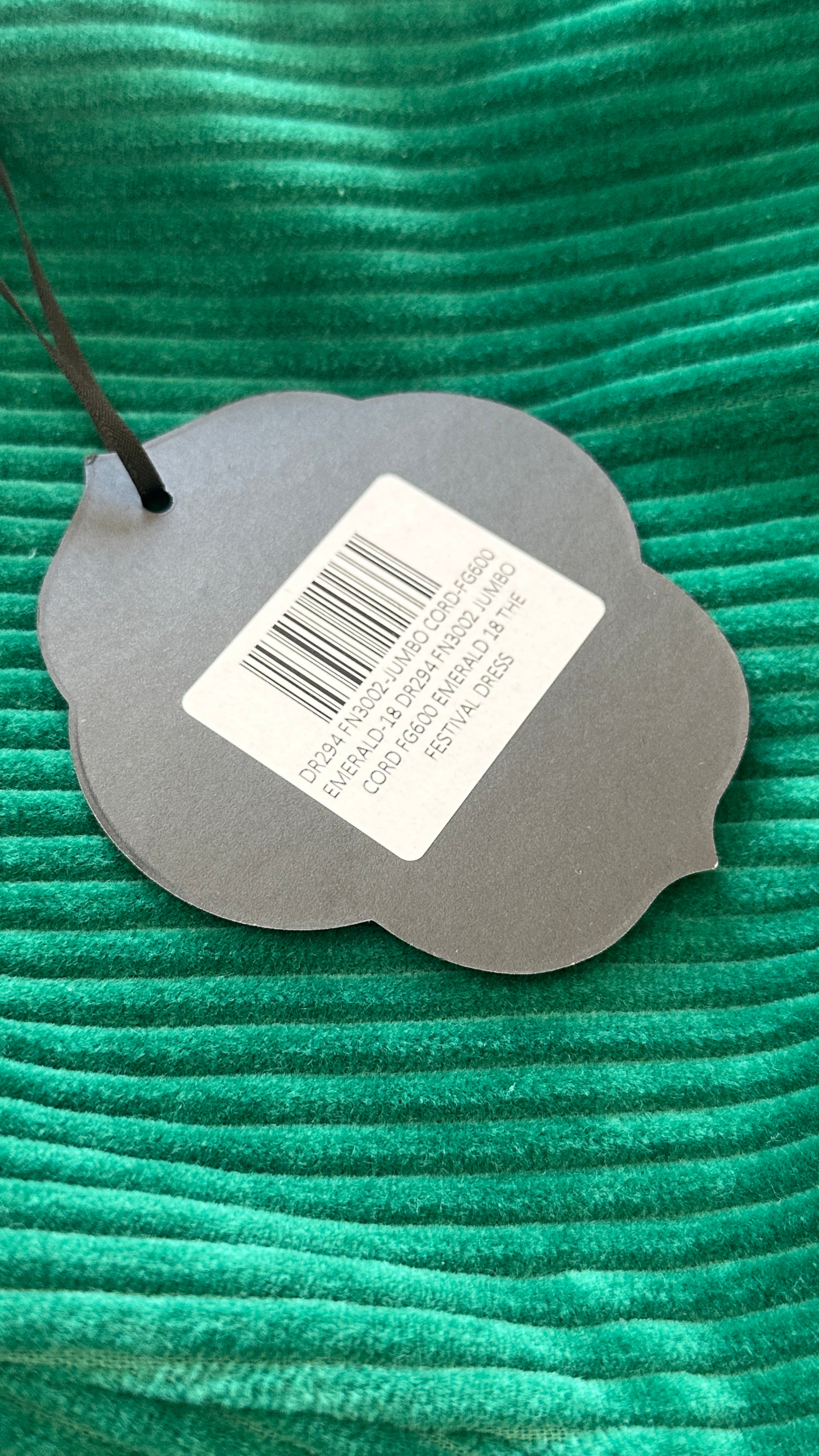 NEW The Vampire's Wife Jumbo Cord Dress in Emerald (RRP £800) | Authentic & Preloved