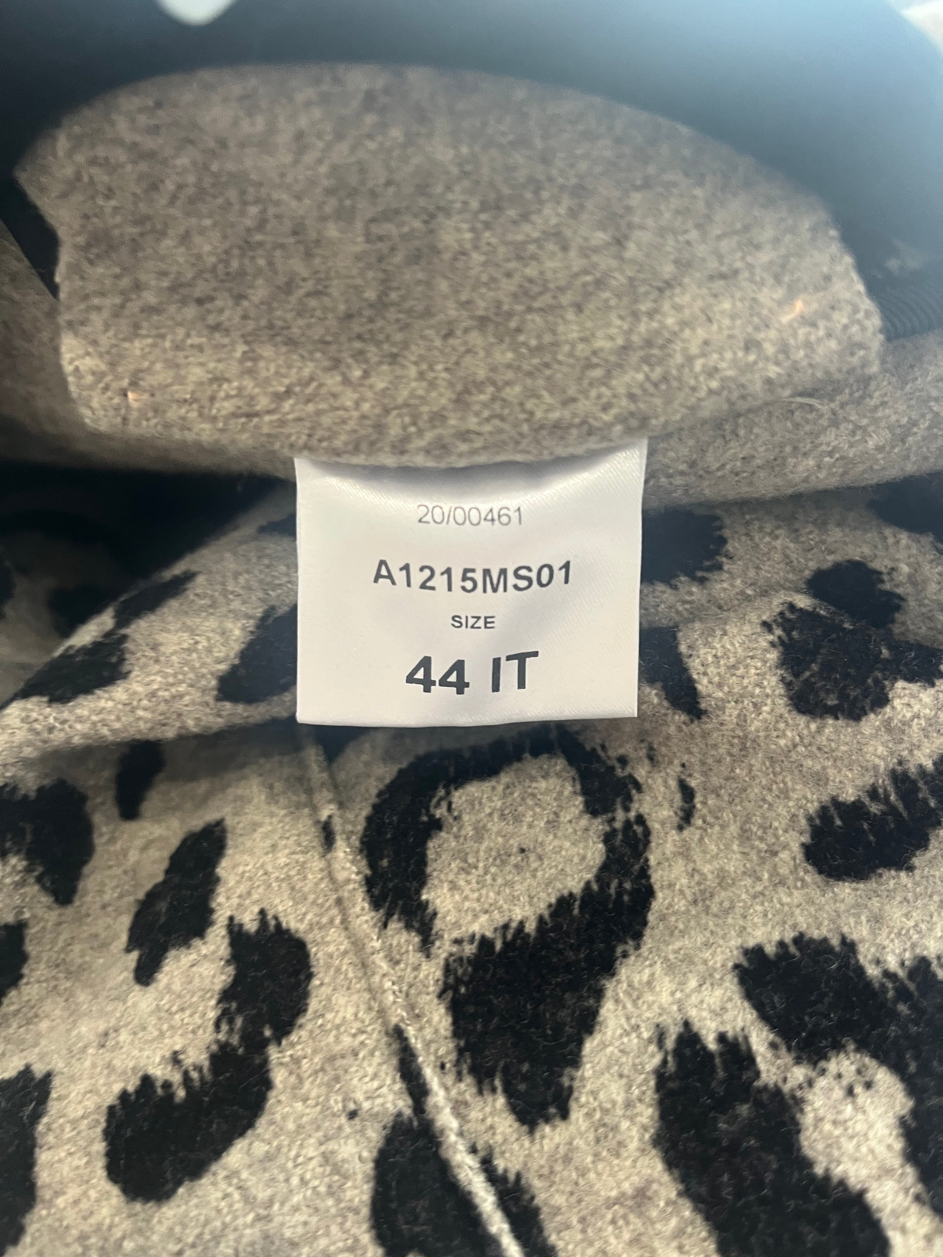 Harris Wharf London Pressed Wool Jacket Leopard Print (RRP £650)| Authentic Preloved