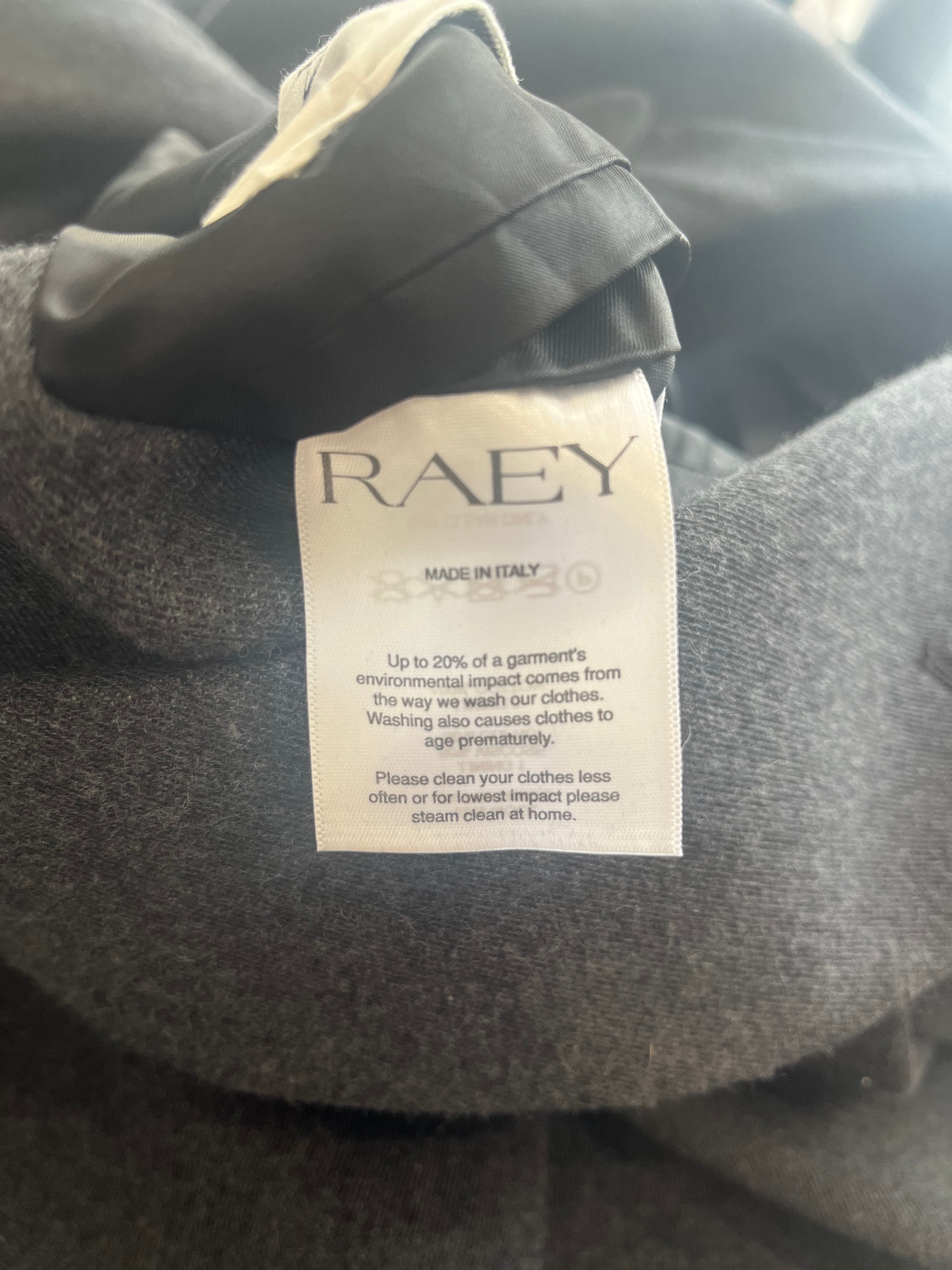 Raey Oversized Double-Breasted Wool Blazer in Charcoal Grey (RRP £525) | Authentic Preloved