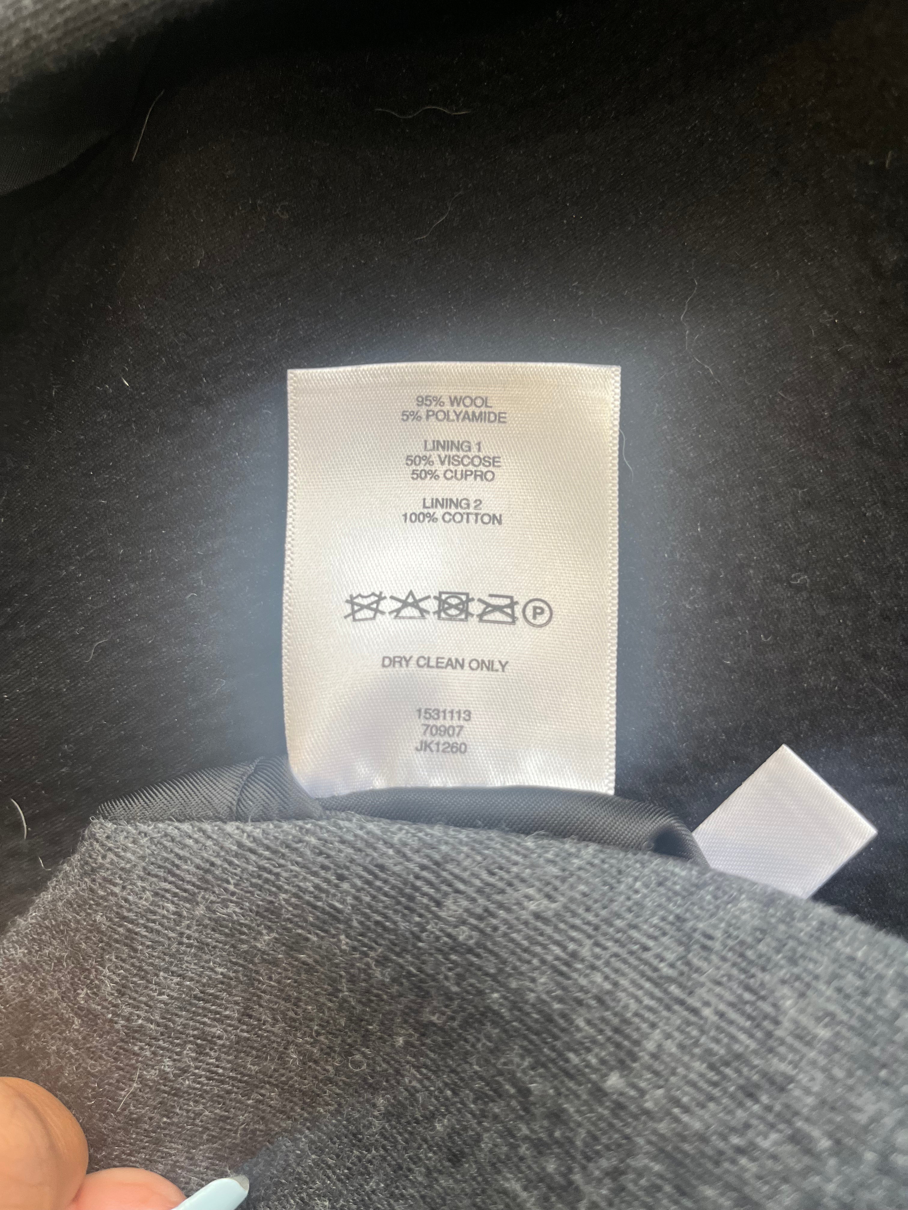 Raey Oversized Double-Breasted Wool Blazer in Charcoal Grey (RRP £525) | Authentic Preloved