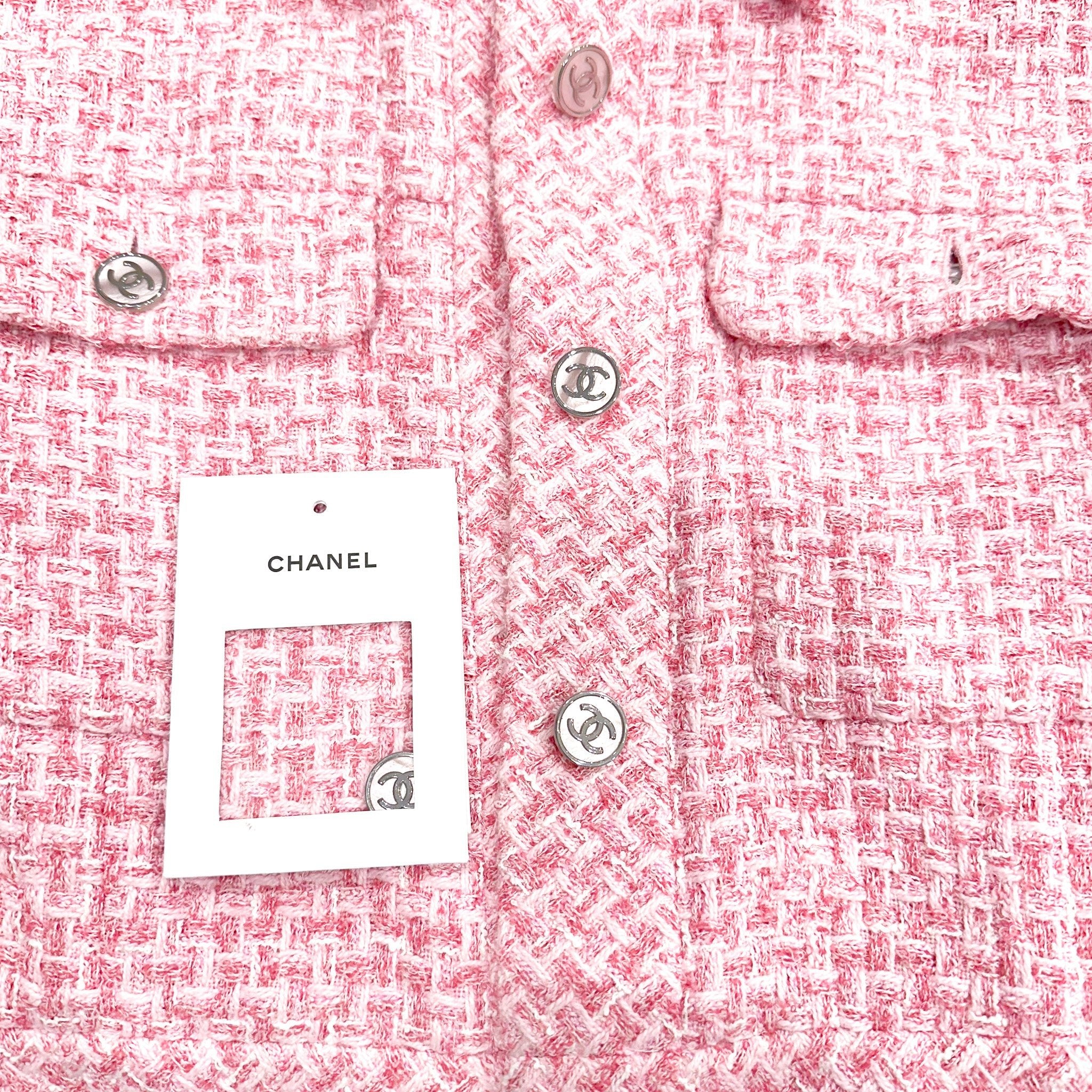 Chanel Pink Tweed Jacket RRP £5560 | Authentic Preloved - Reloved Again