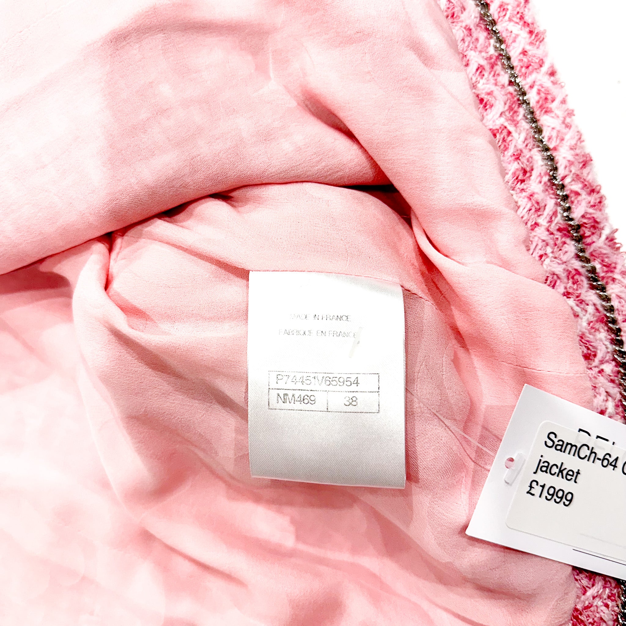 Chanel Pink Tweed Jacket RRP £5560 | Authentic Preloved - Reloved Again