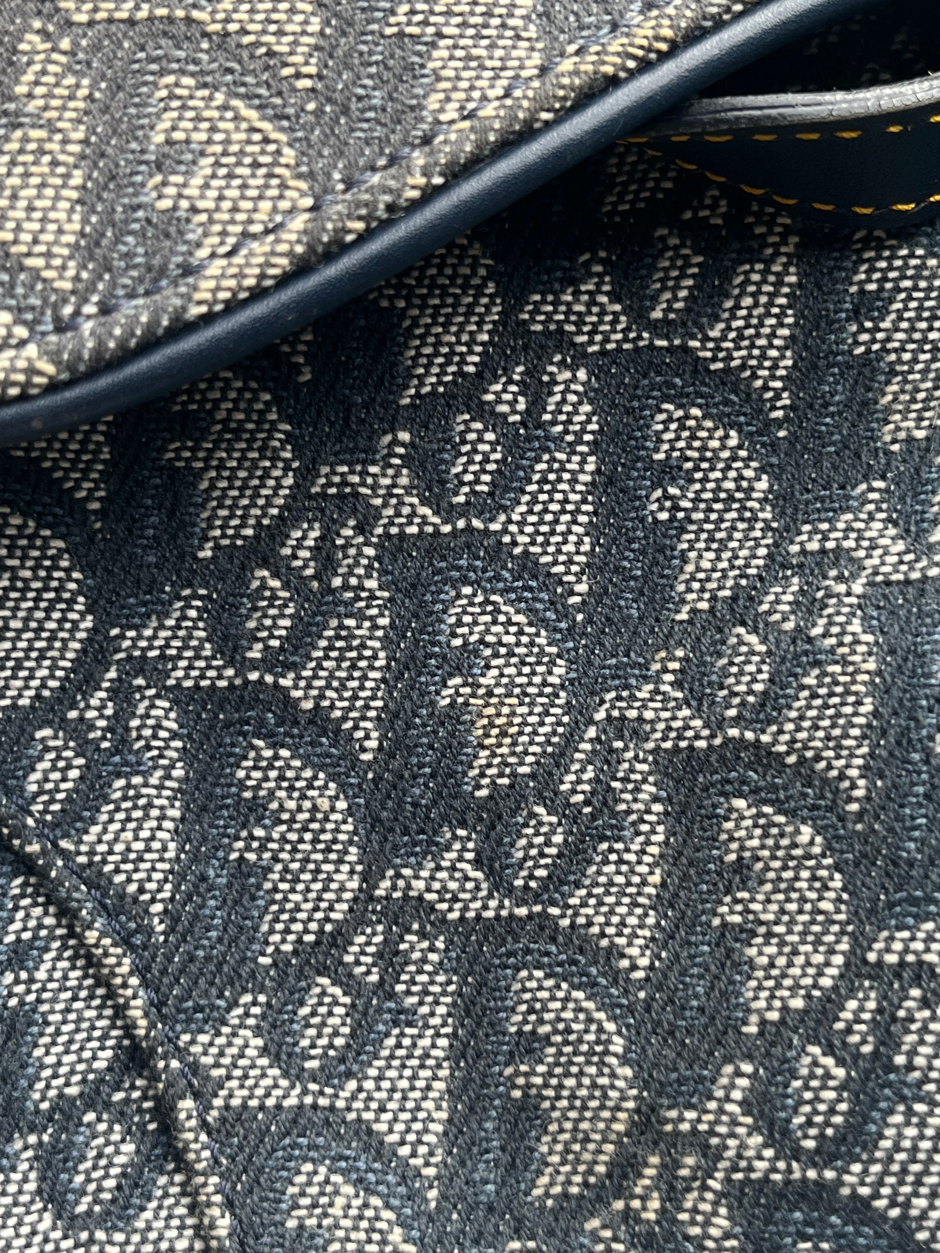 Christian Dior Oblique Jacquard Saddle Bag (RRP £2700) | Authentic Preloved
