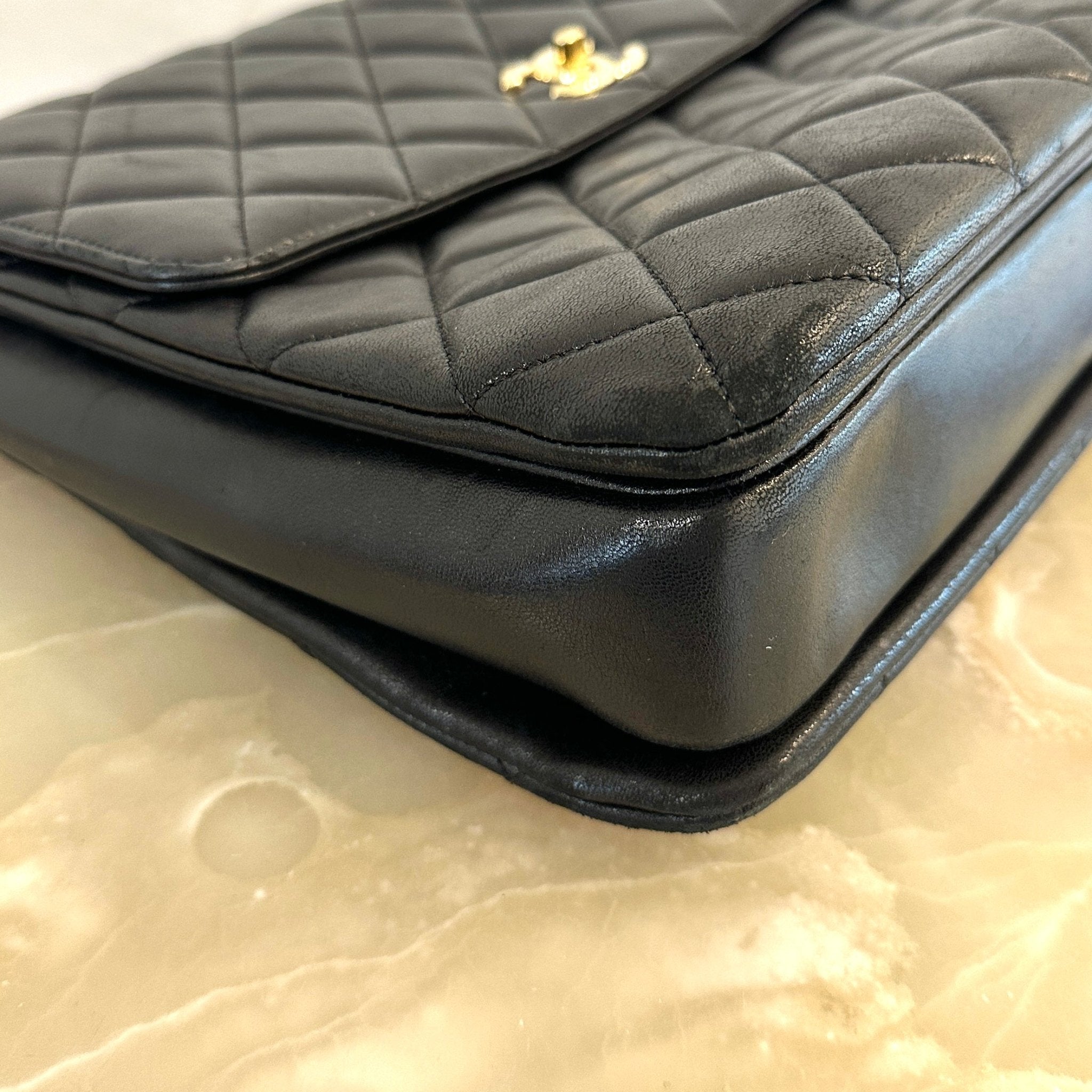 Chanel Trendy Large Lambskin Quilted Flap Bag with Top Handle | Authentic Preloved - Reloved Again