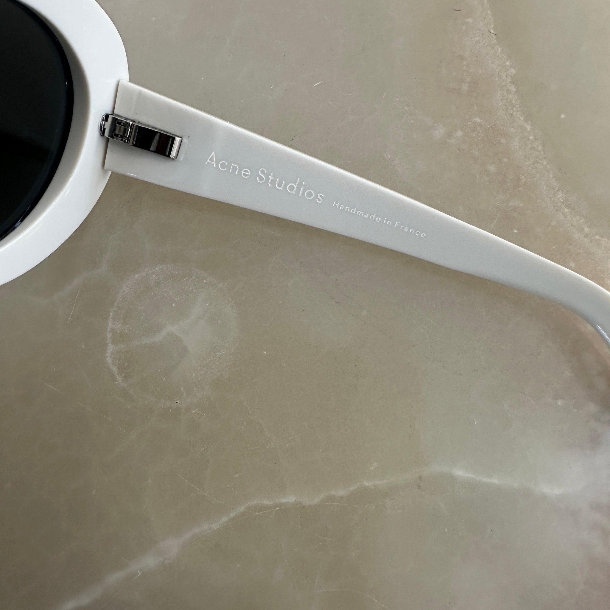 Acne Studios White Round Framed Sunglasses (RRP £270) | Authentic Preloved FINAL SALE - Reloved Again