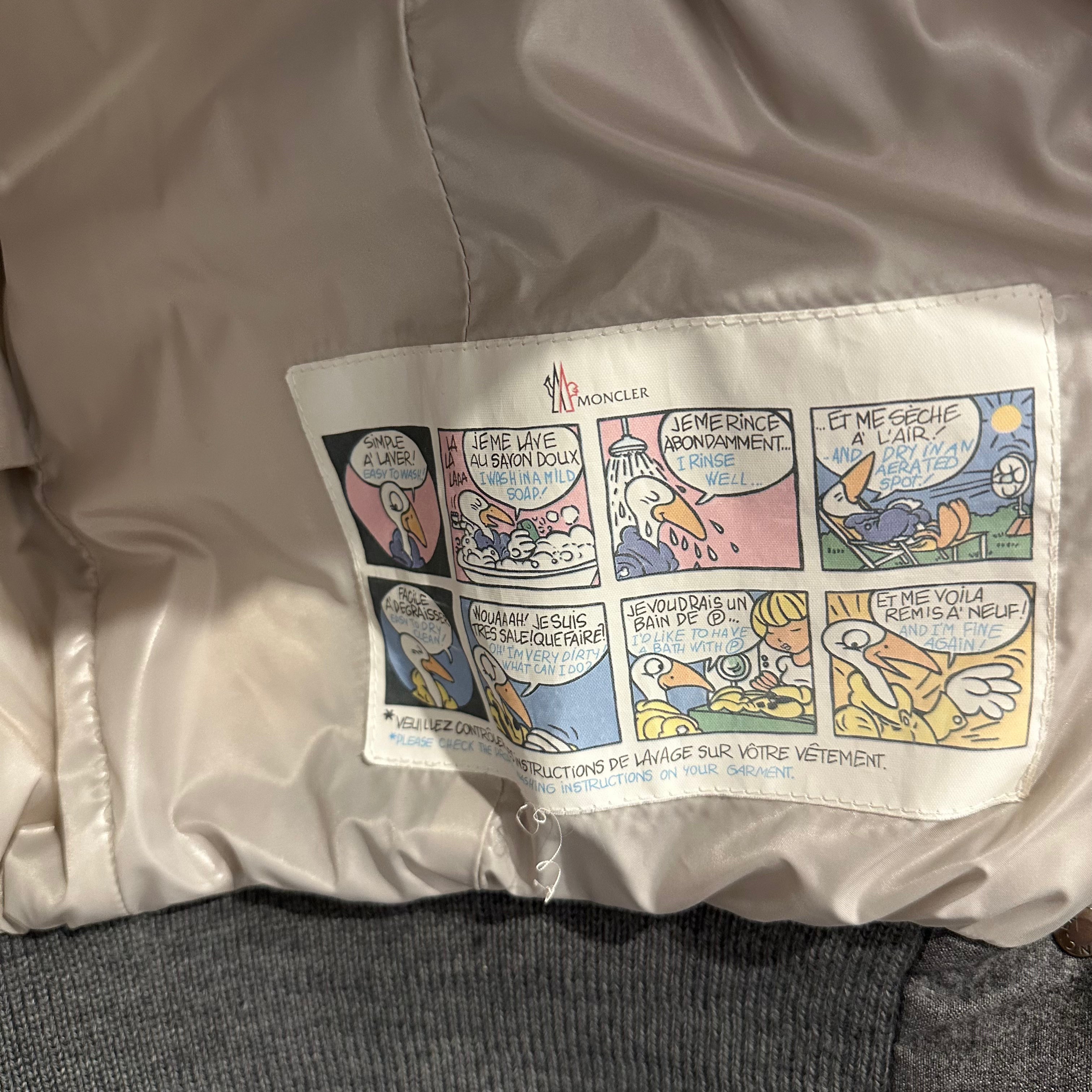 Moncler Grey Padded Sleeveless Gilet with Fur Hood RRP £1000 | Authentic Preloved