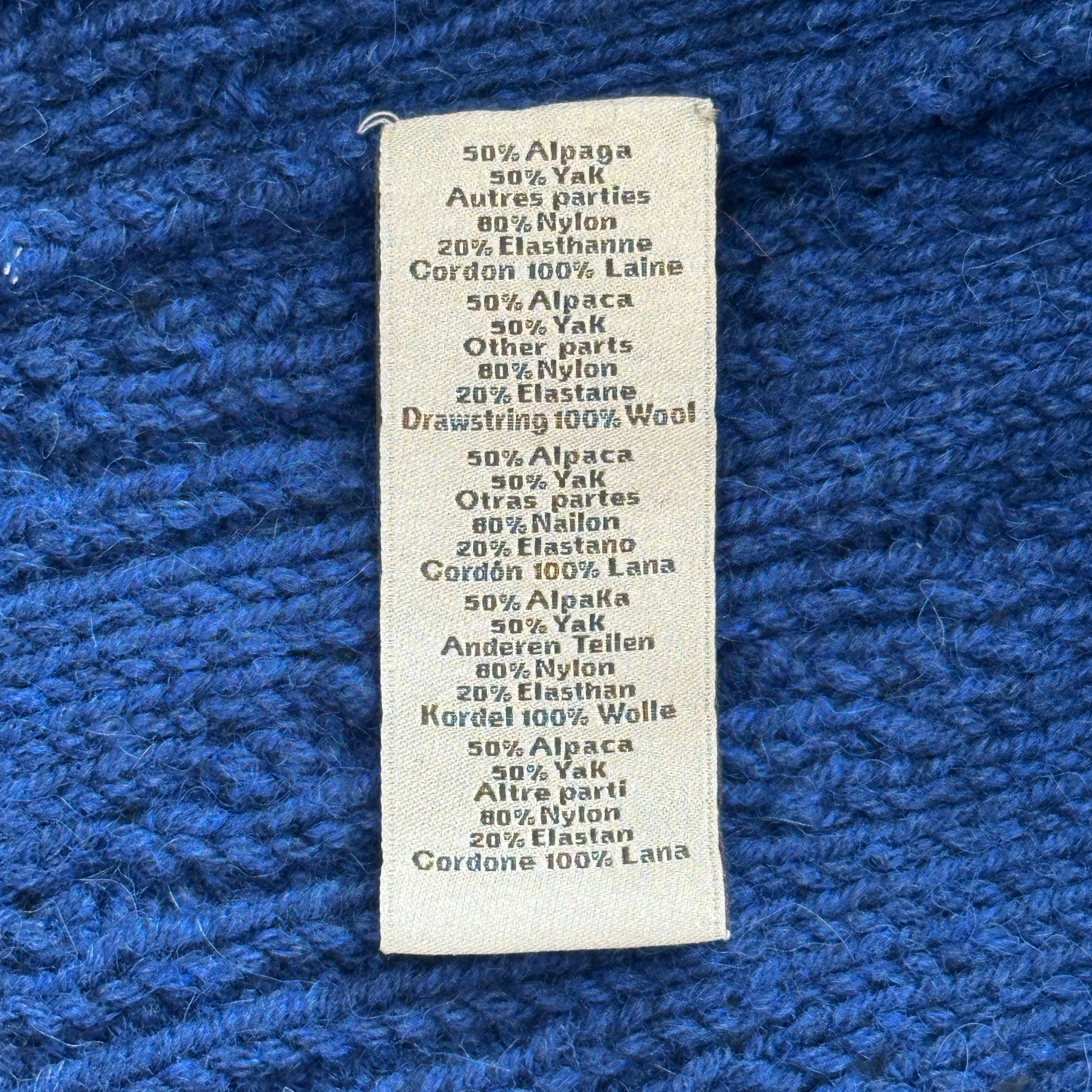 Hermes Cable Knit Zip Up Jumper in Blue (RRP £2000) | Authentic Preloved